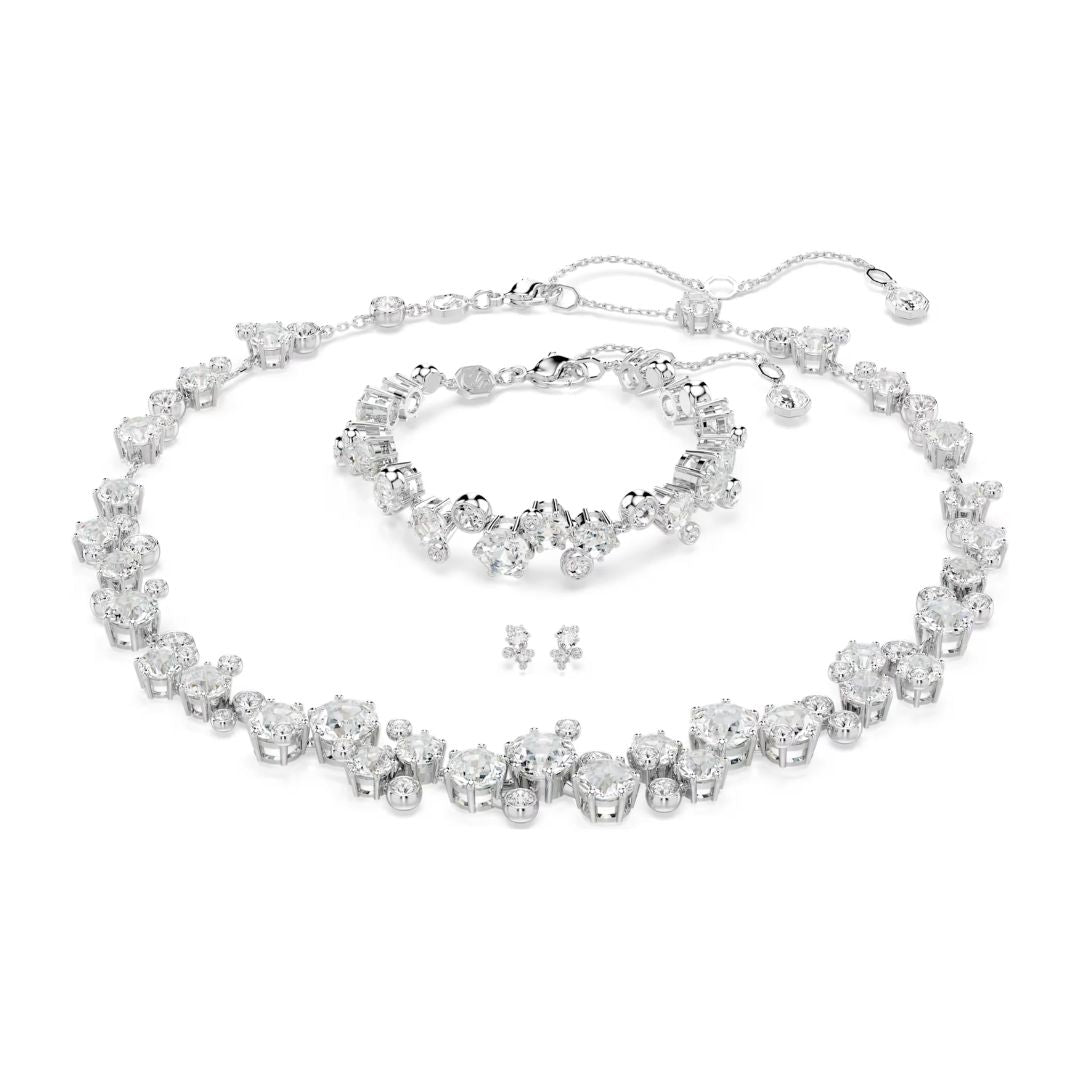Swarovski Constella, Set, Necklace, Bracelet and Earrings, Rhodium Pla