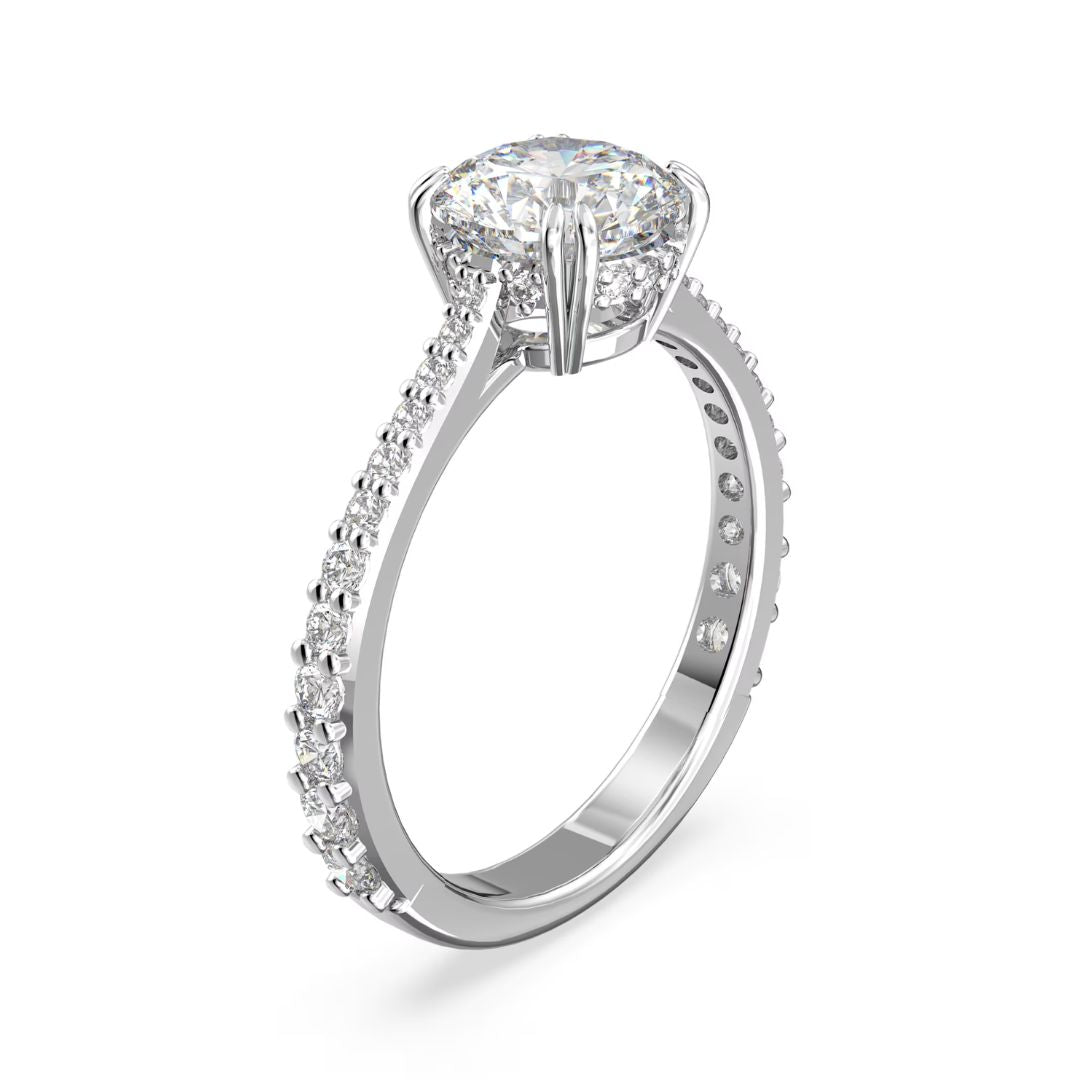 Swarovski Constella sormukset, 2 kpl, vaalea metalli ja kirkkaat kristallit, 5649215
