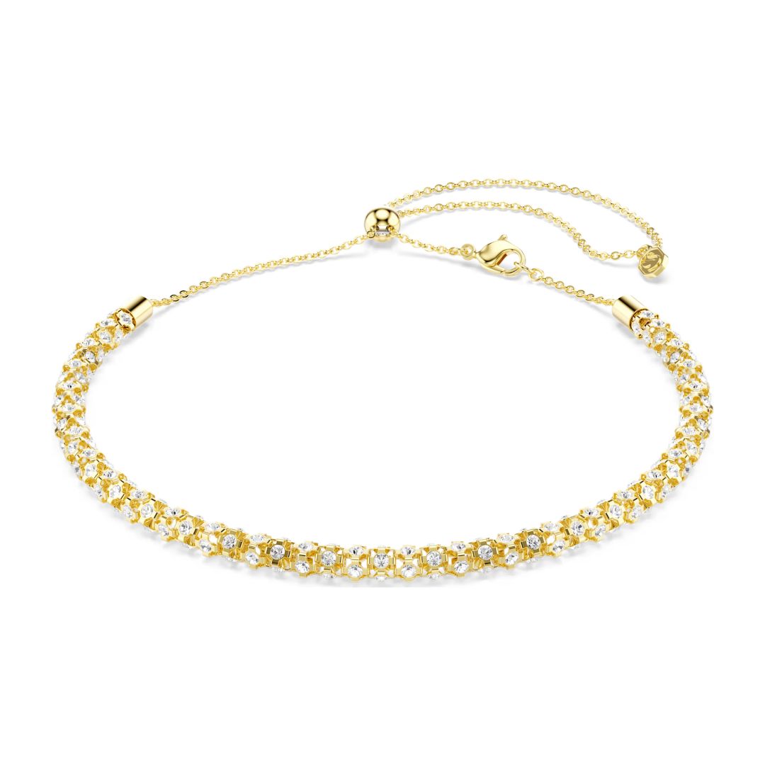 Swarovski Dextera Necklace, Gold-Finished Steel and White Zircons, 575