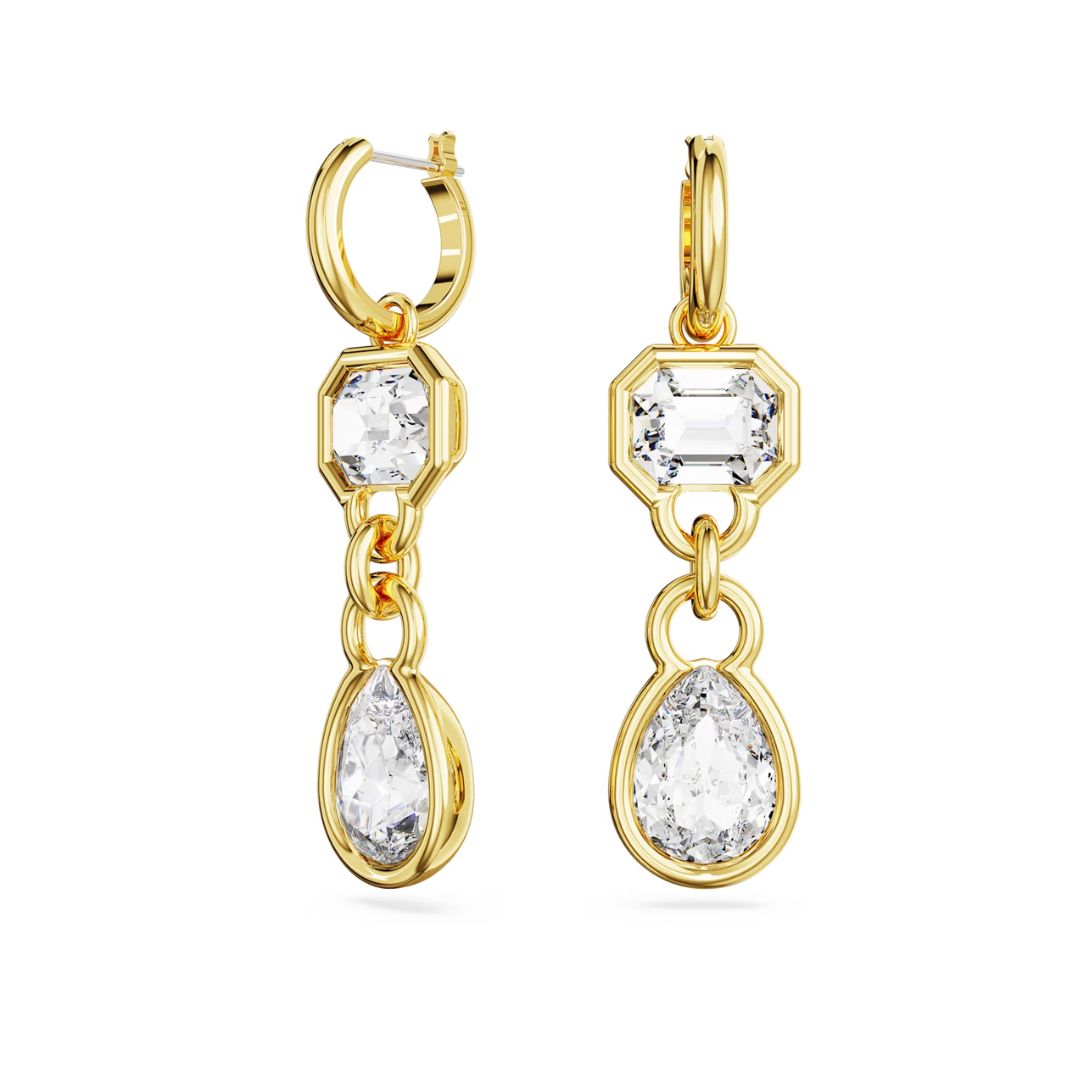 Swarovski Dextera korvakorut, keltakullanväri ja kirkkaat kristallit