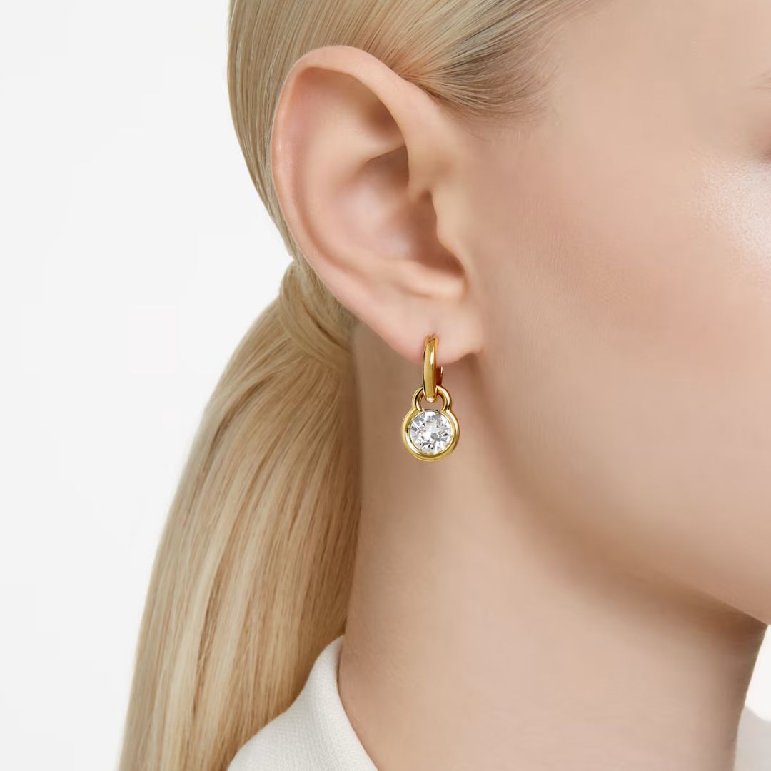 Swarovski Dextera korvakorut, keltakullanväri ja kirkkaat kristallit 5666023