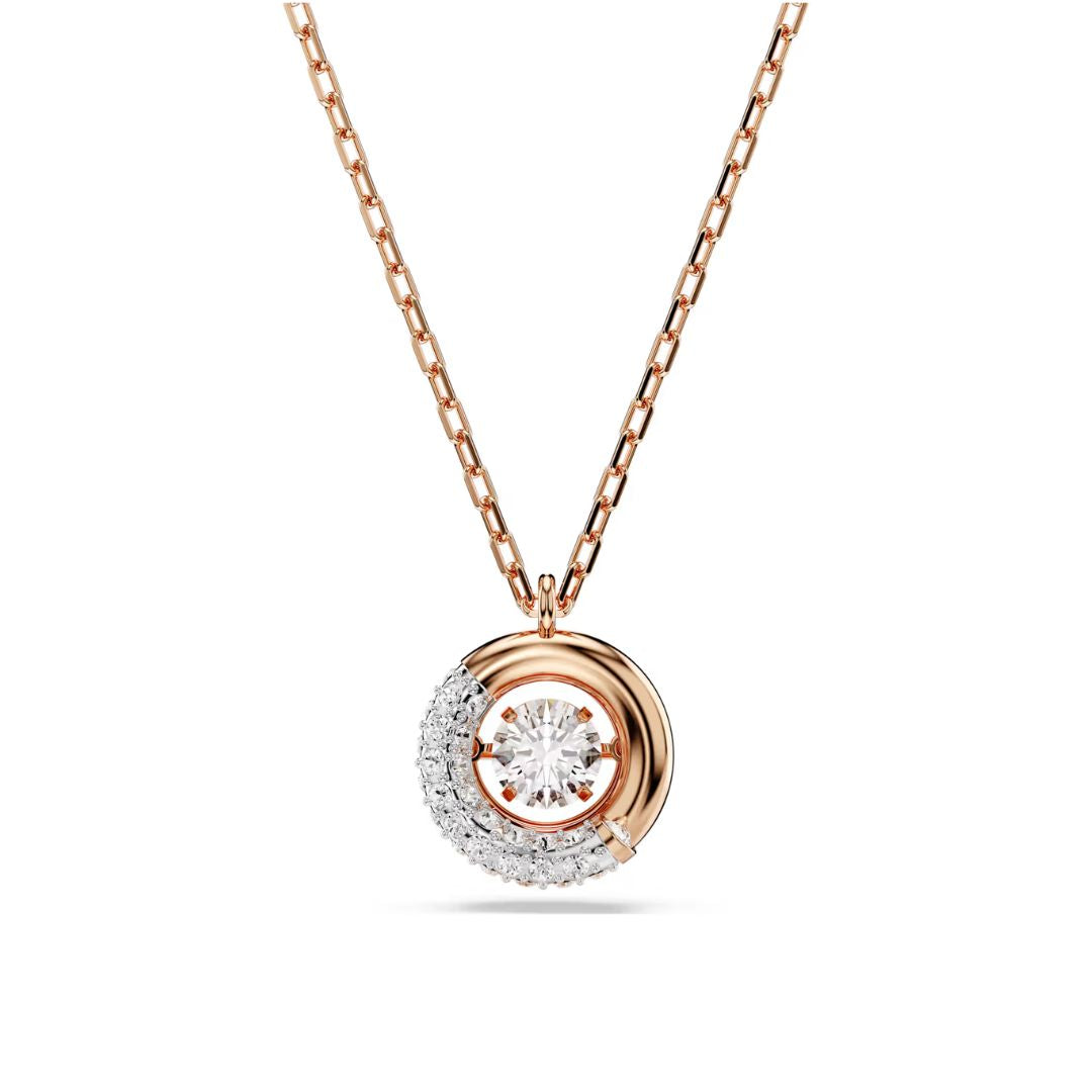 タカSWAROVSKI DEXTERA PENDANT　ローズゴールド Swarovski Dextera Pendant, Rose Gold-Tone and White Crystals