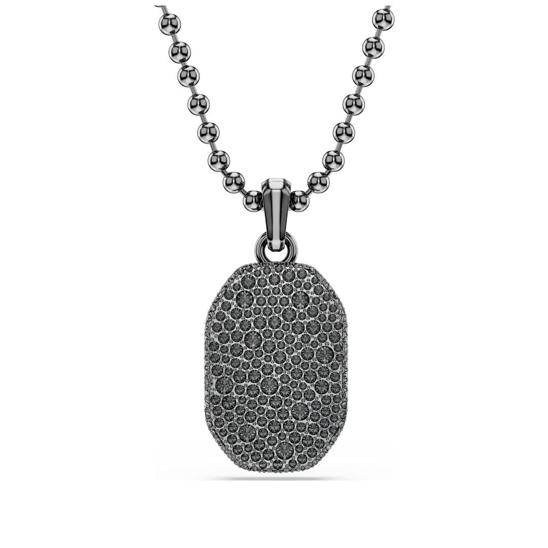 Swarovski Dextera pendant, dark metal and black crystals 5724595