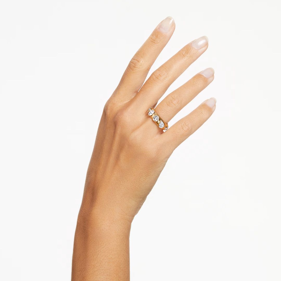 Swarovski Dextera sormus, keltakullanväri ja kirkkaat kristallit, 5665483