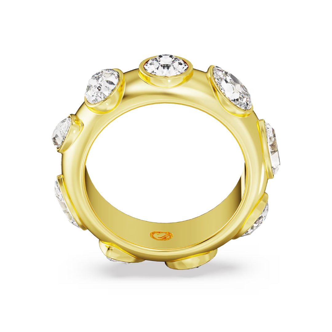 Swarovski Dextera sormus, keltakullanväri ja kirkkaat kristallit, 5665483