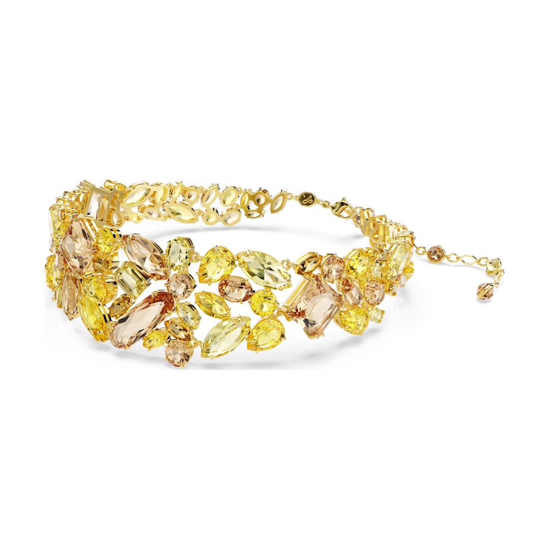 Swarovski Gema Choker kaulakoru, keltakullanväri ja keltaiset kristallit, 5708713