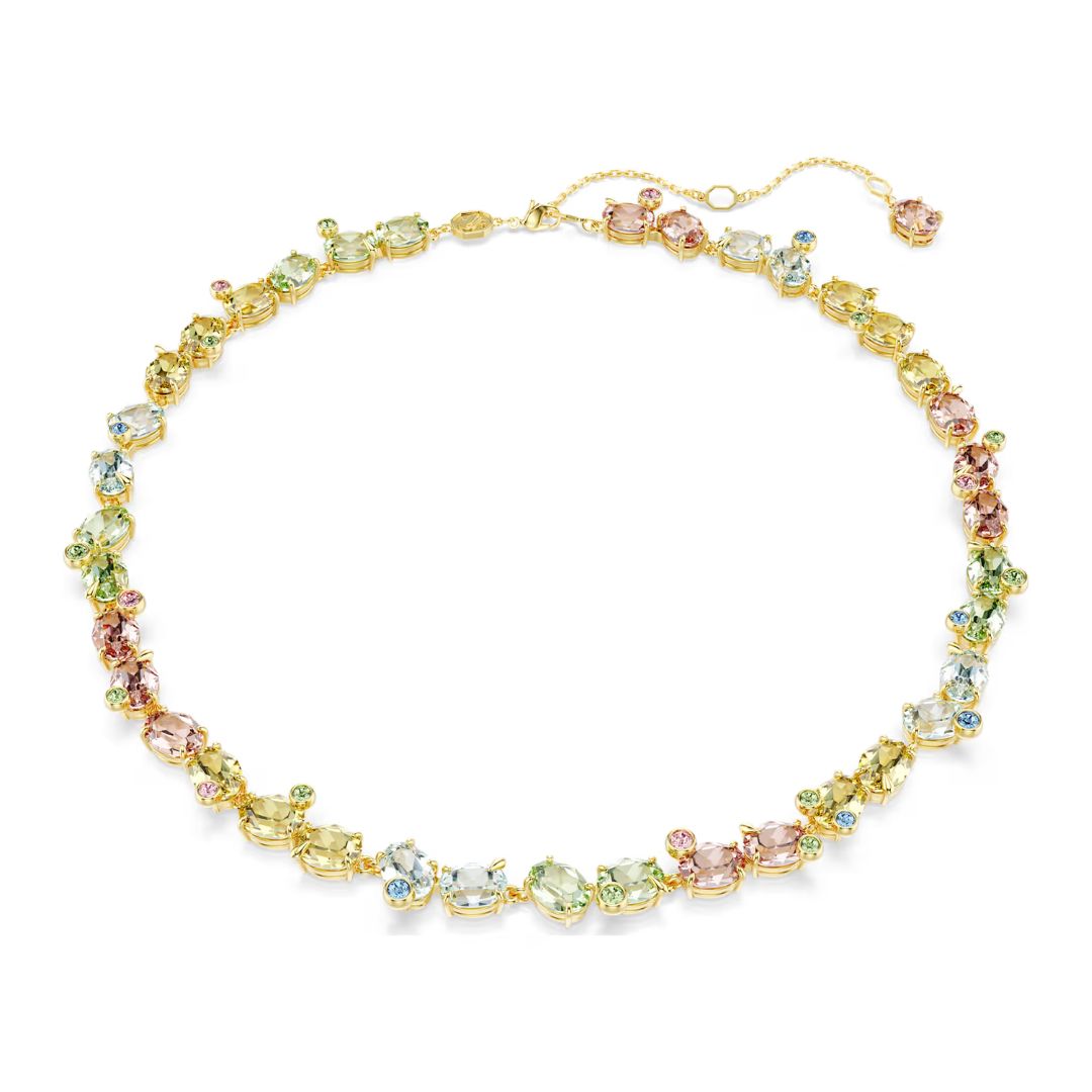 Swarovski Gema Tennis kaulakoru, keltakullanväri ja kirkkaat kristallit, 5714836