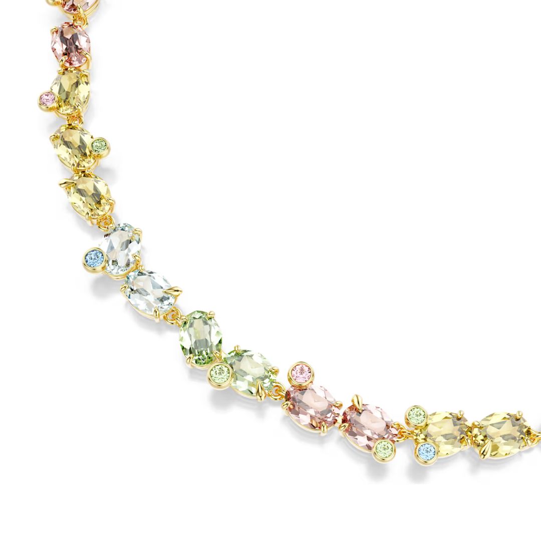 Swarovski Gema Tennis kaulakoru, keltakullanväri ja kirkkaat kristallit, 5714836