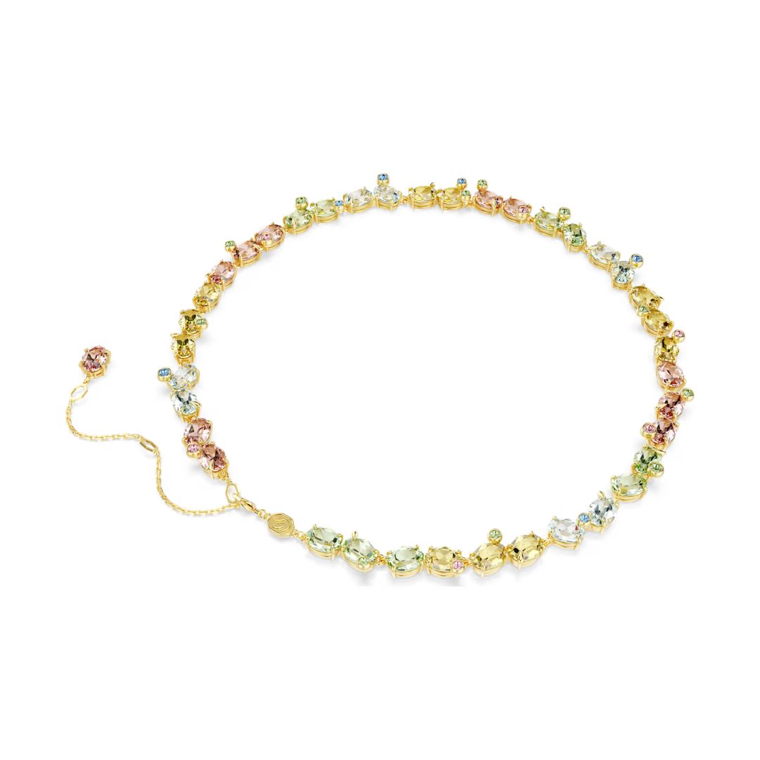 Swarovski Gema Tennis kaulakoru, keltakullanväri ja kirkkaat kristallit, 5714836