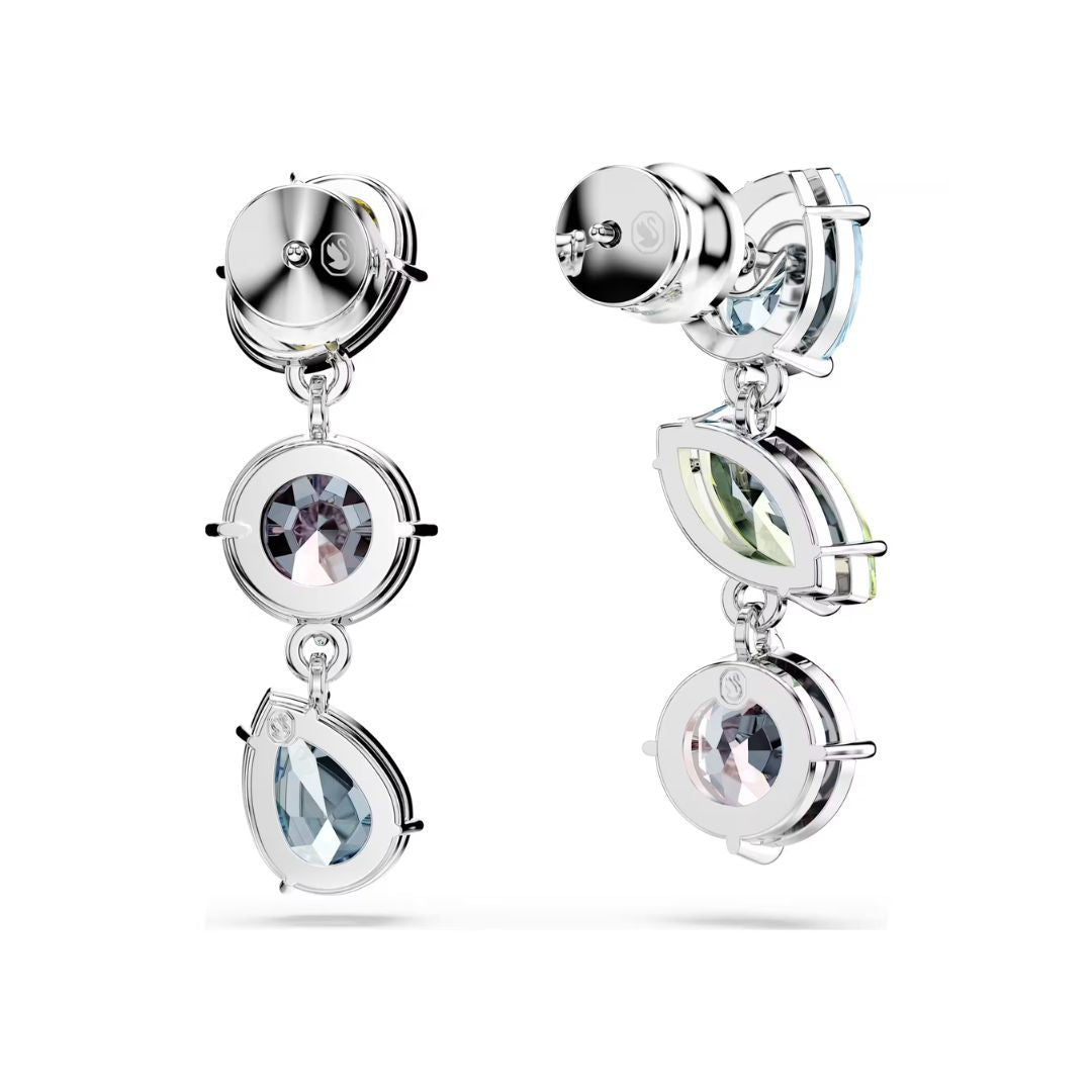 Swarovski Gema korvakorut vaalea metalli ja eri väriset kristallit 5692406
