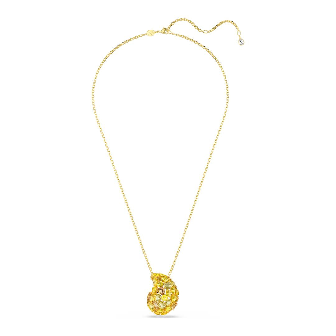Swarovski Gema riipus ja rintakoru, keltakullanväri ja keltaiset kristallit 5732839