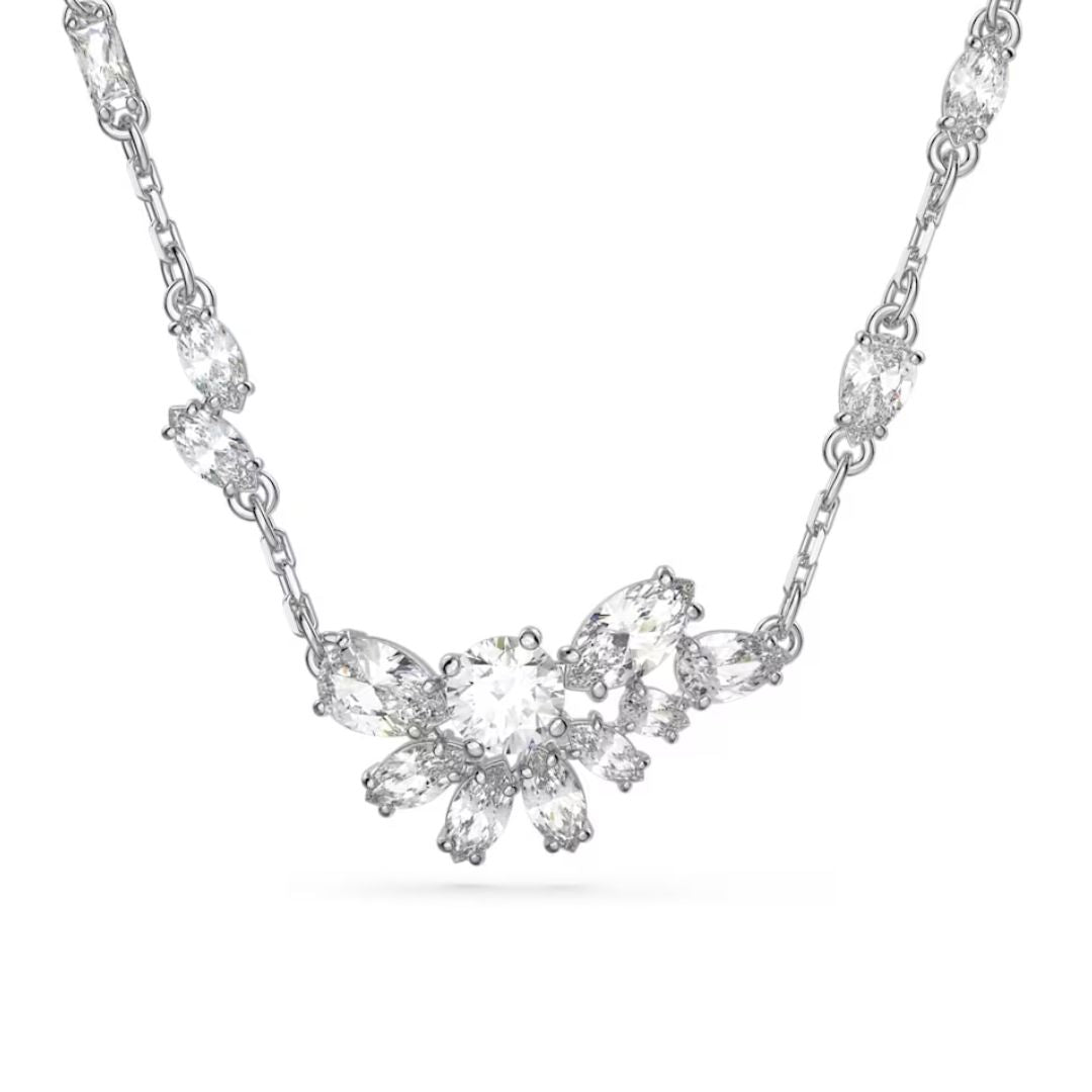 Swarovski Gema Pendant, Rhodium Plated and White Crystals 5644683