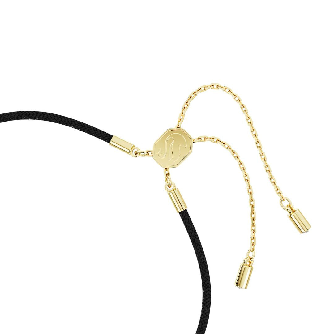 Swarovski Good Luck Troll Bracelet, Yellow Gold-Tone and White Crystals 5691946