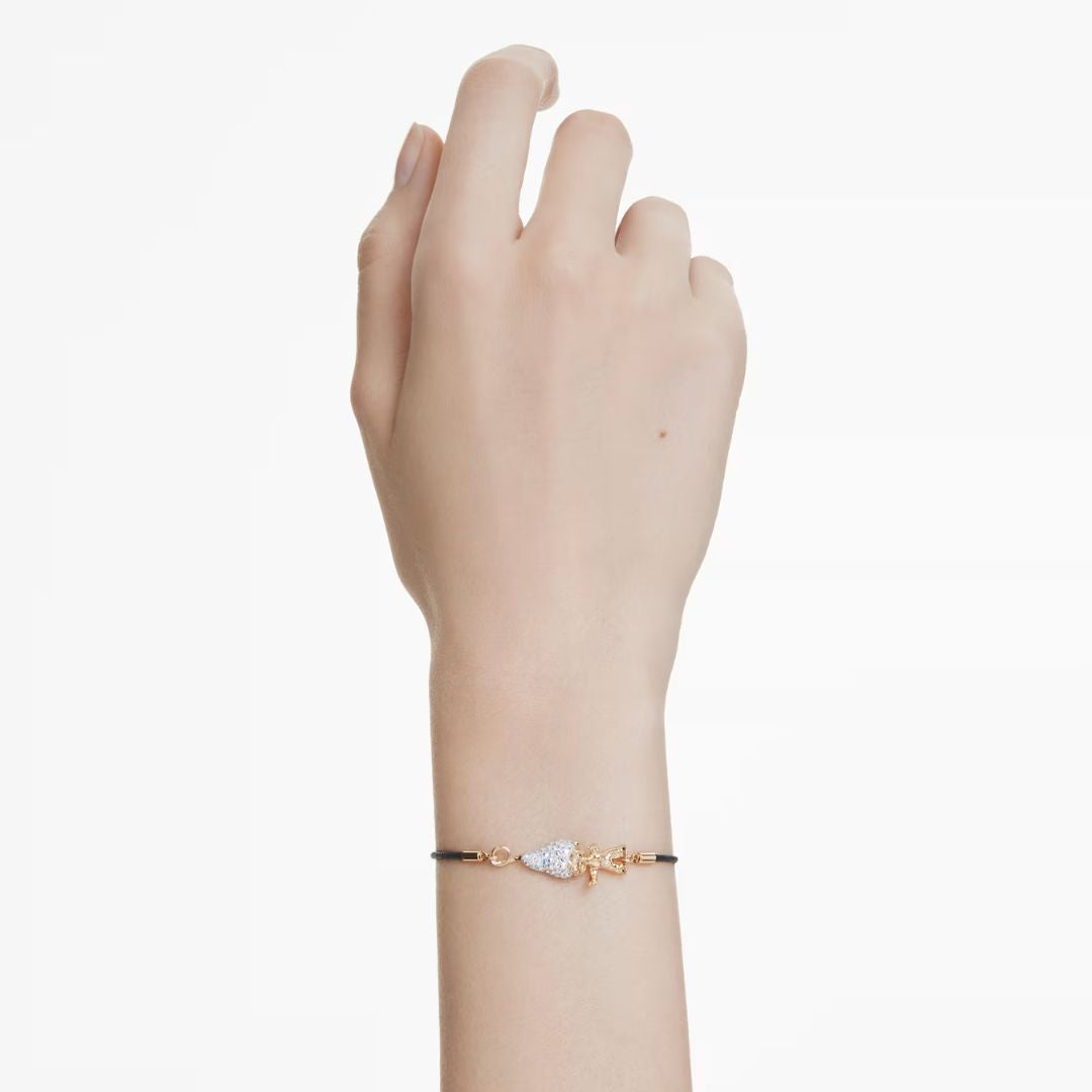 Swarovski Good Luck Troll rannekoru, keltakullanväri ja kirkkaat kristallit 5691946