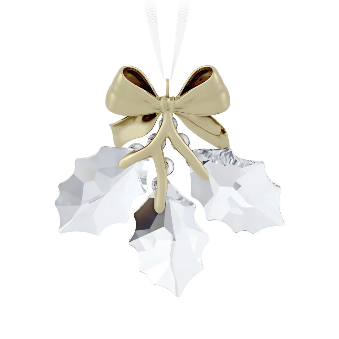 Swarovski Holiday Magic Holly Leaves Ornament, joulukoriste