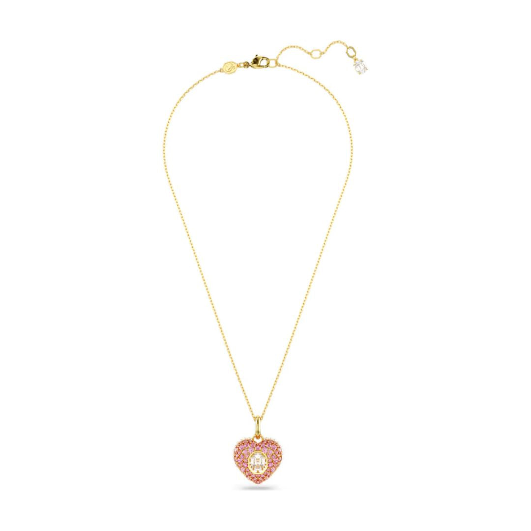 Swarovski Hyperbola Heart riipus, keltakullanväri ja pinkit kristallit, 5680784