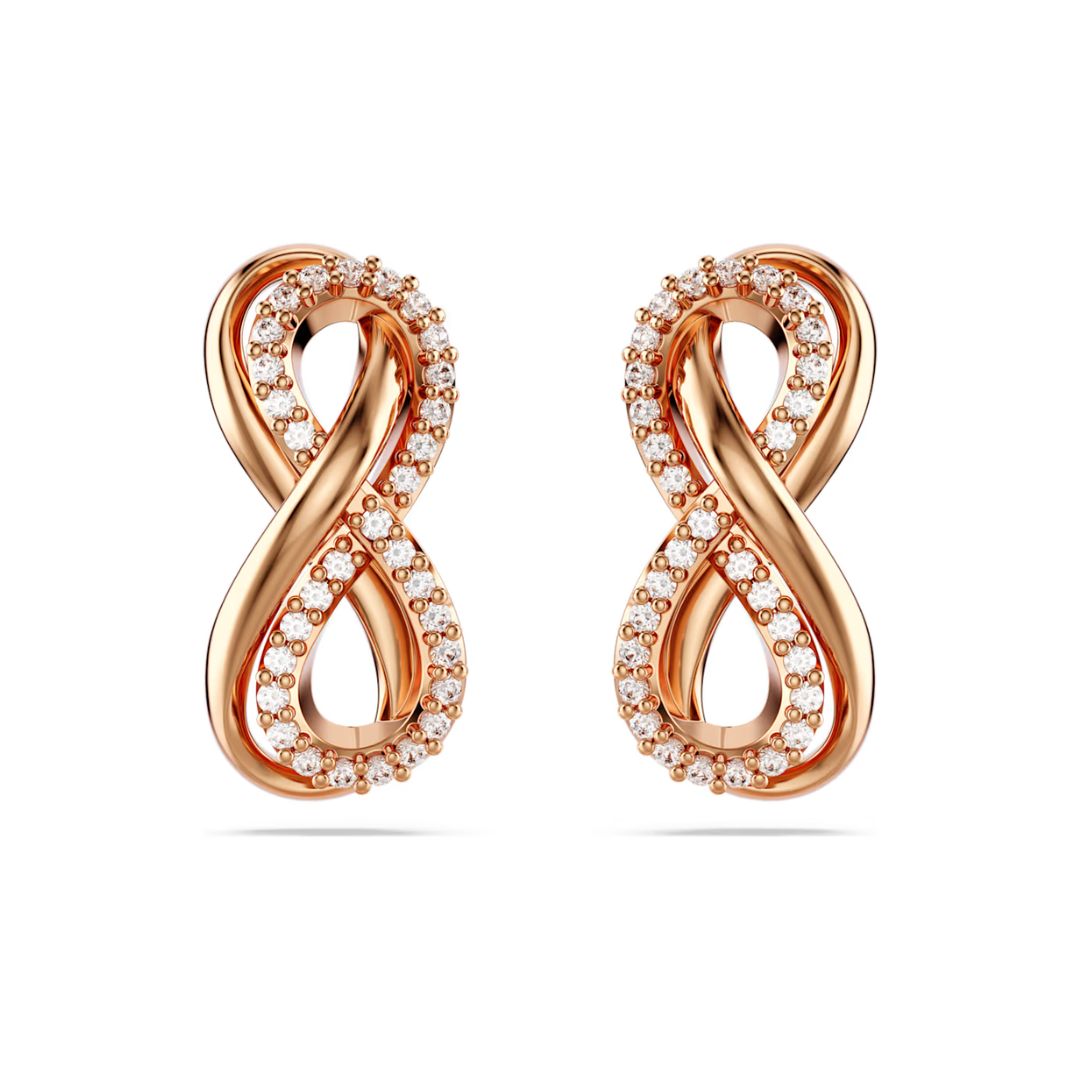 Swarovski Hyperbola Infinity korvakorut, ruusukullanvärinen ja kirkkaat kristallit, 5684085