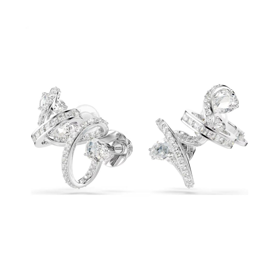 Swarovski Hyperbola korvakorut, vaalea metalli ja kirkkaat kristallit, 5692424