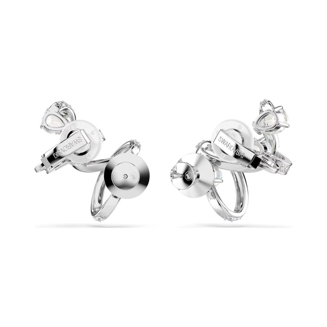 Swarovski Hyperbola korvakorut, vaalea metalli ja kirkkaat kristallit, 5692424