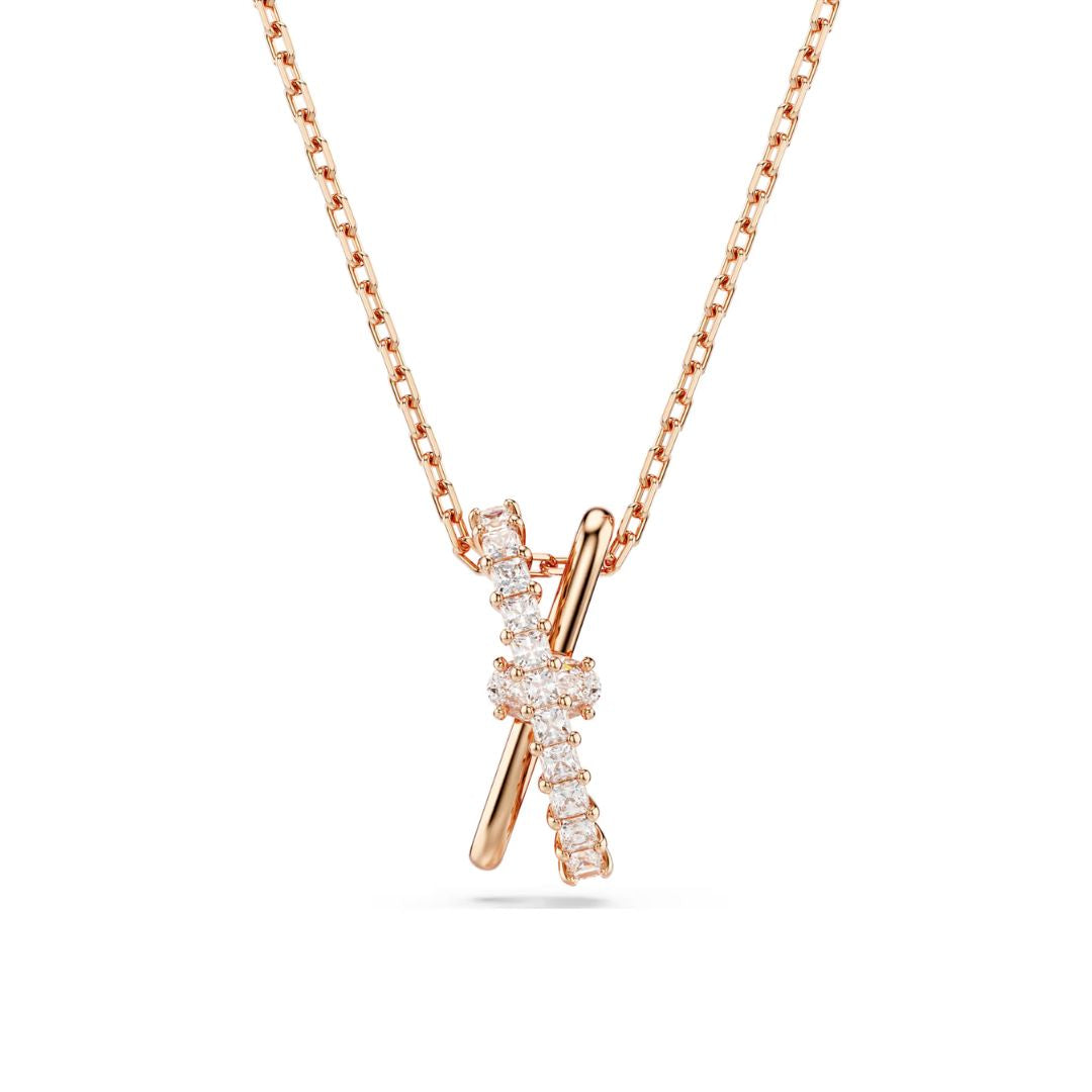 Swarovski Hyperbola Pendant, Rose Gold-Tone and White Zircons 5689788