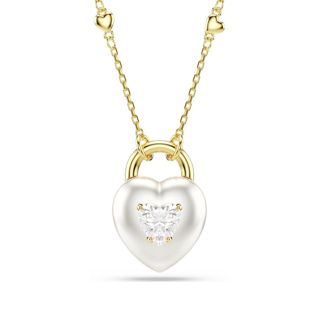 Swarovski Idyllia Pendant, Gold Finish and White Zircons, 5744127