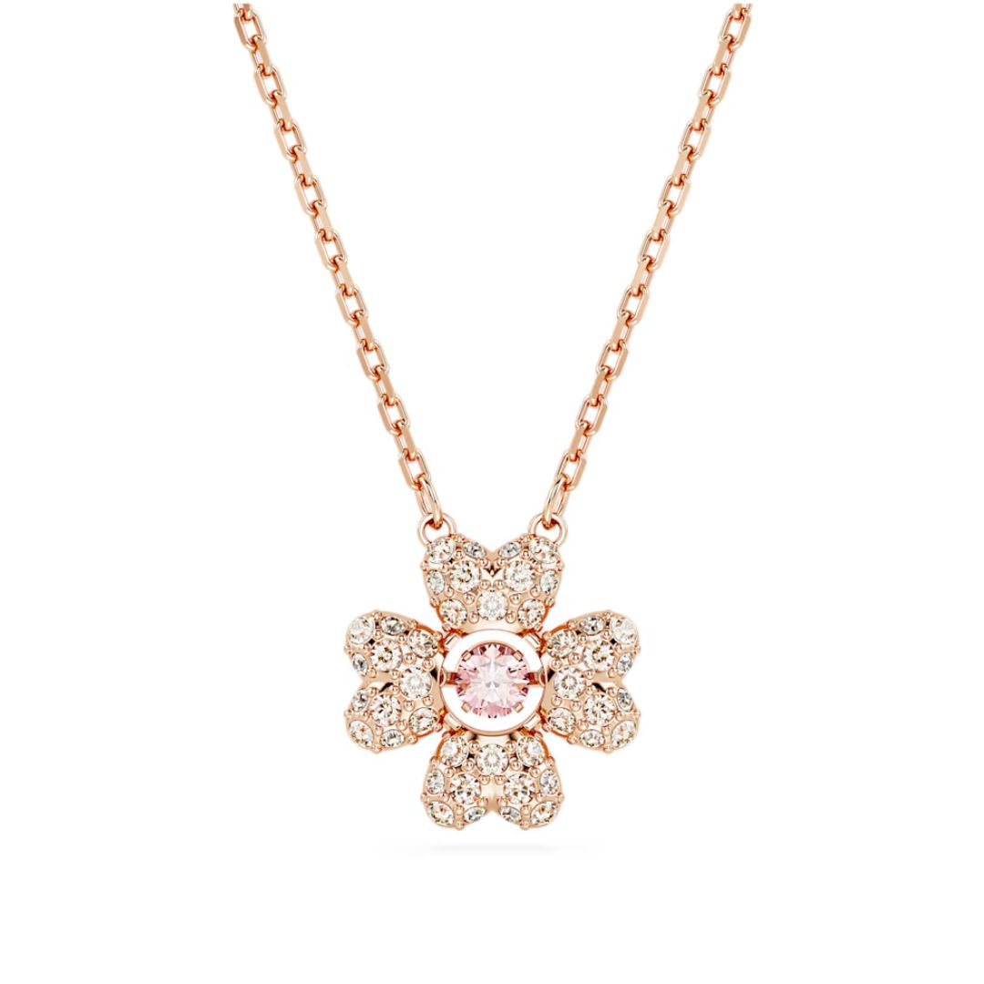 Swarovski Idyllia Pendant, Rose Gold-Tone and White Crystals, 5674211