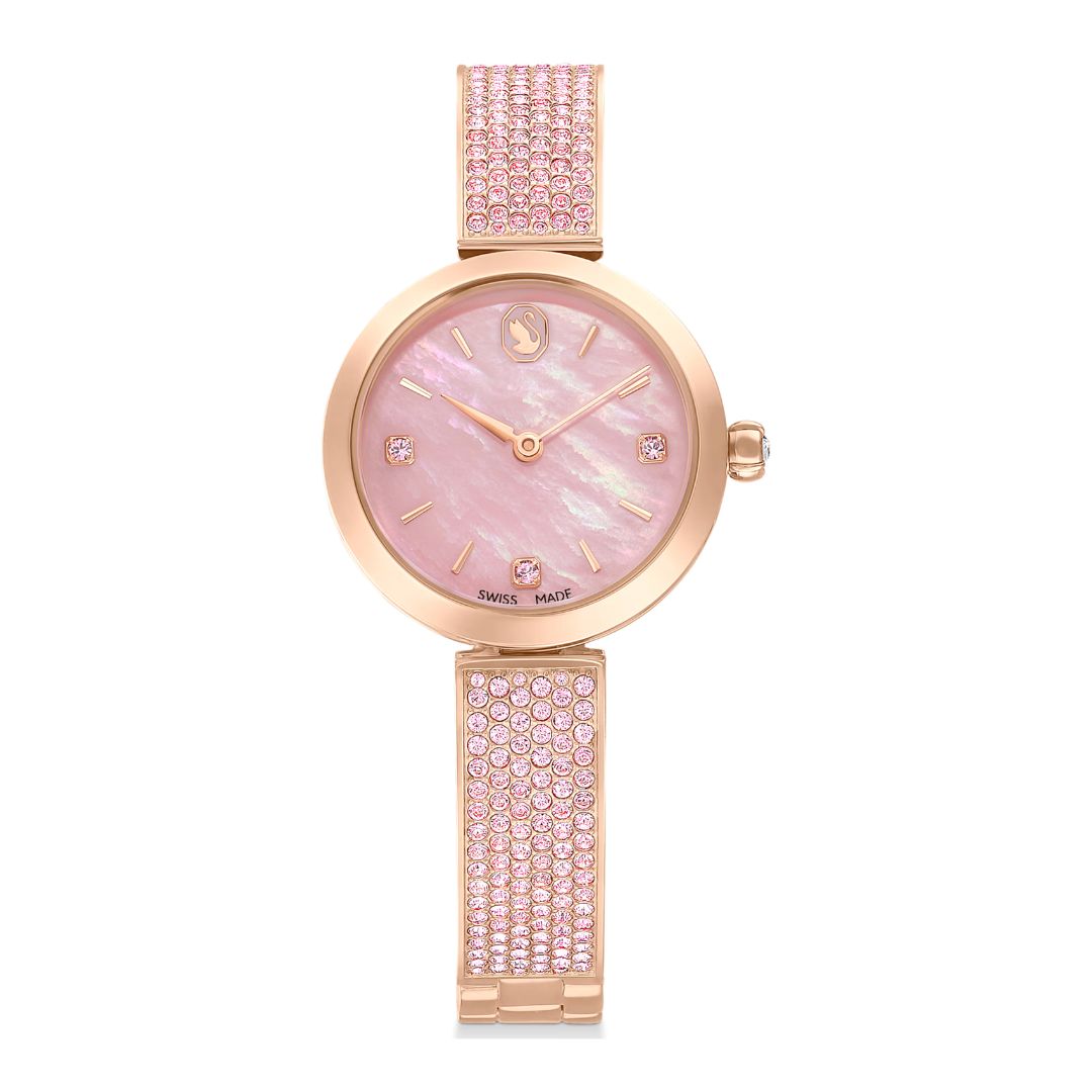 rose gold uhr swarovski sale