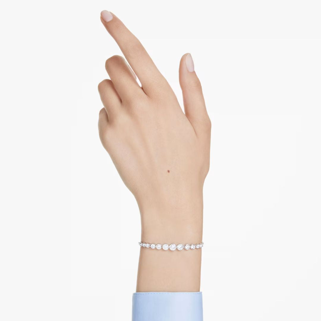 Swarovski Imber Tennis rannekoru, vaalea metalli ja kirkkaat kristallit, 5705451