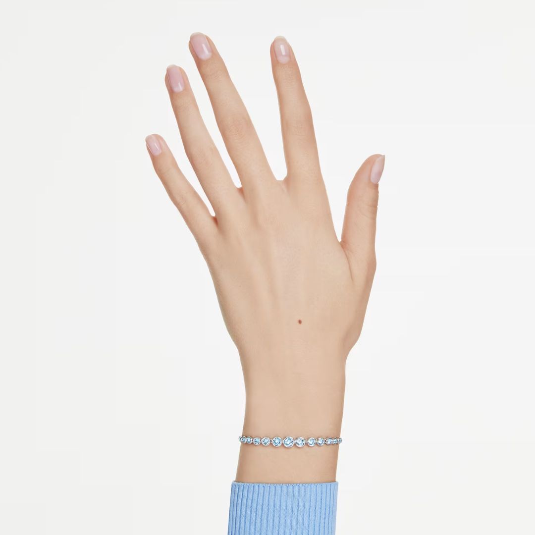 Swarovski Imber Tennis rannekoru, vaalea metalli ja siniset kristallit, 5719282