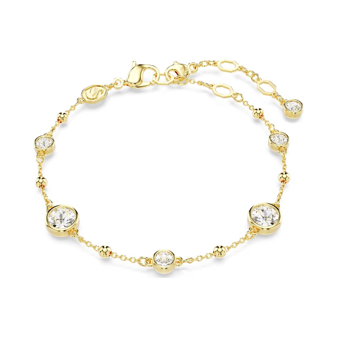 Swarovski Imber rannekoru, keltakullanväri ja kirkkaat kristallit, 5680094