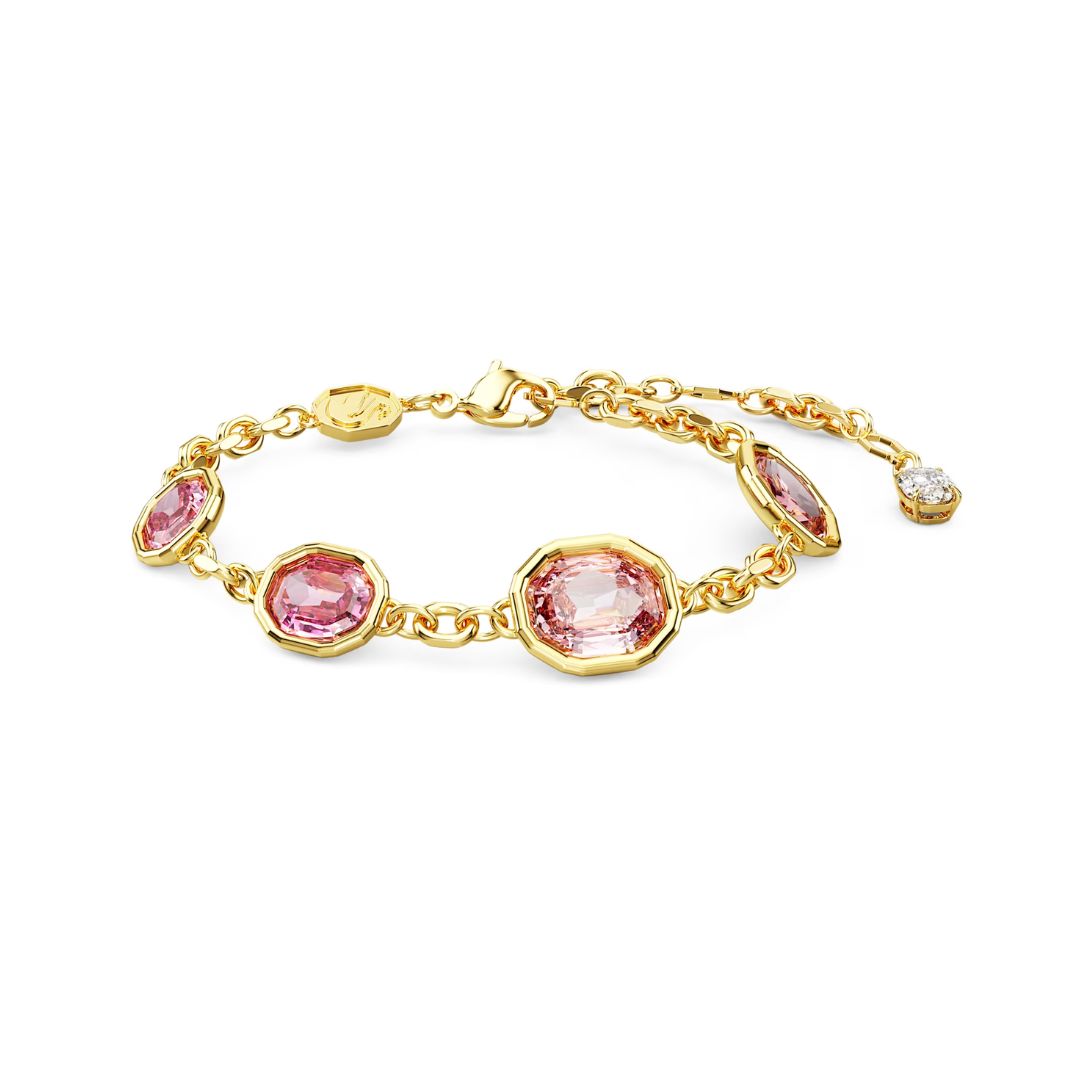Swarovski Imber rannekoru, keltakullanväri ja vaaleanpunaiset kristallit, 5684537