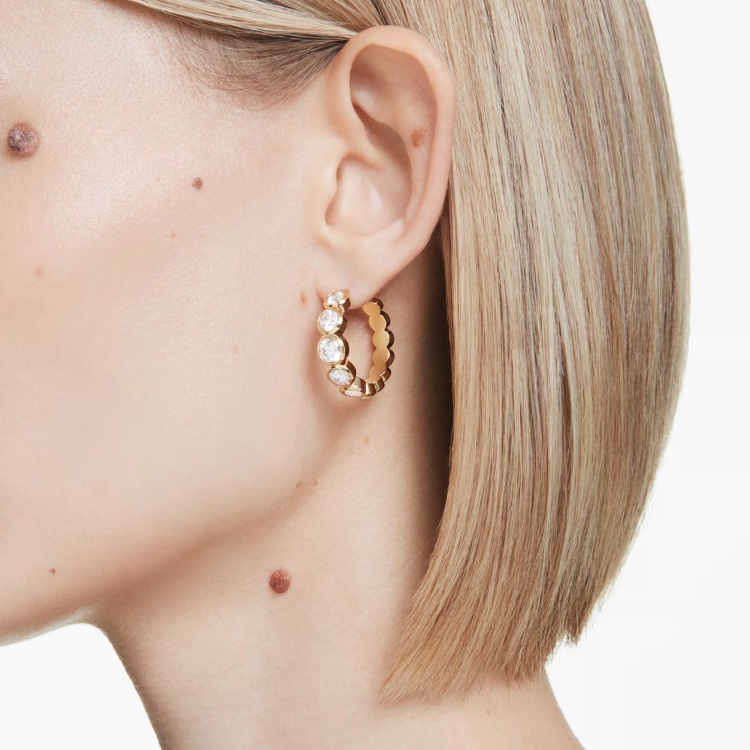 Swarovski Imber rengaskorvakorut, keltakullanväri ja kirkkaat kristallit, 5711483