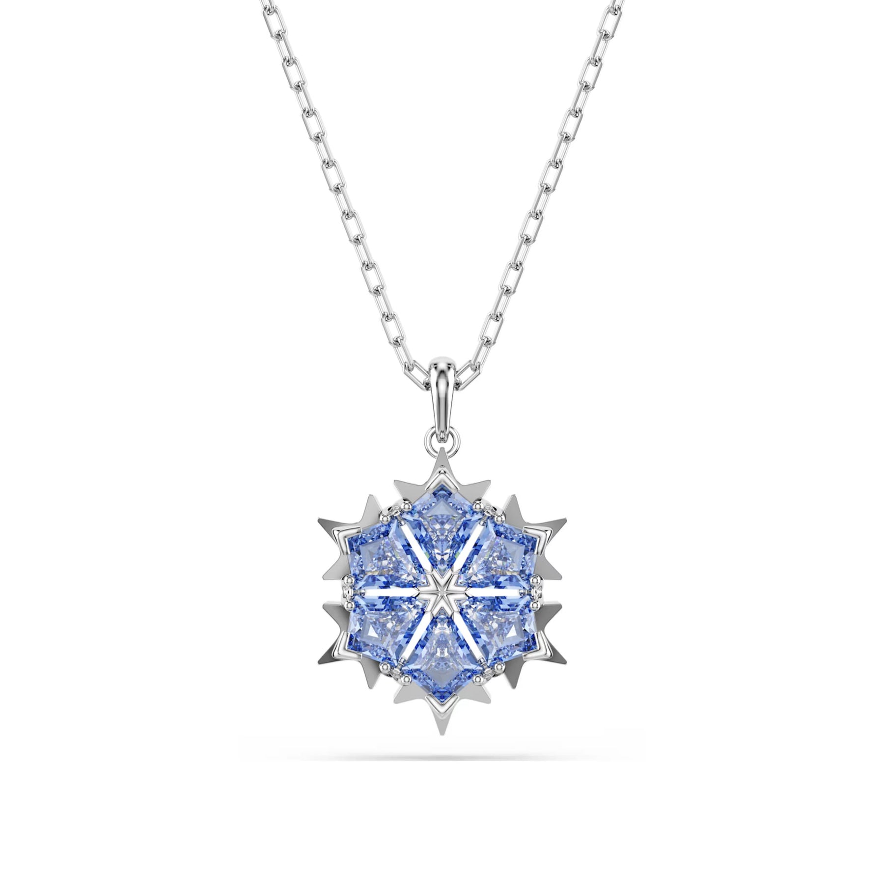 Swarovski Magic Snowflake riipus, vaalea metalli ja siniset kristallit 5735399