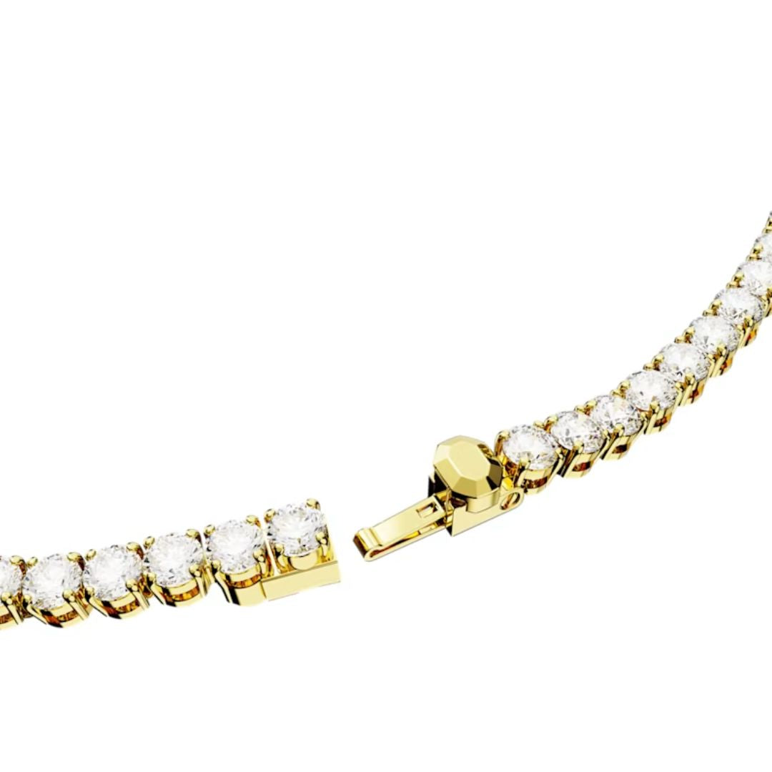 Swarovski Matrix Tennis kaulakoru, koko M, keltakullanväri ja kirkkaat kristallit 5681795