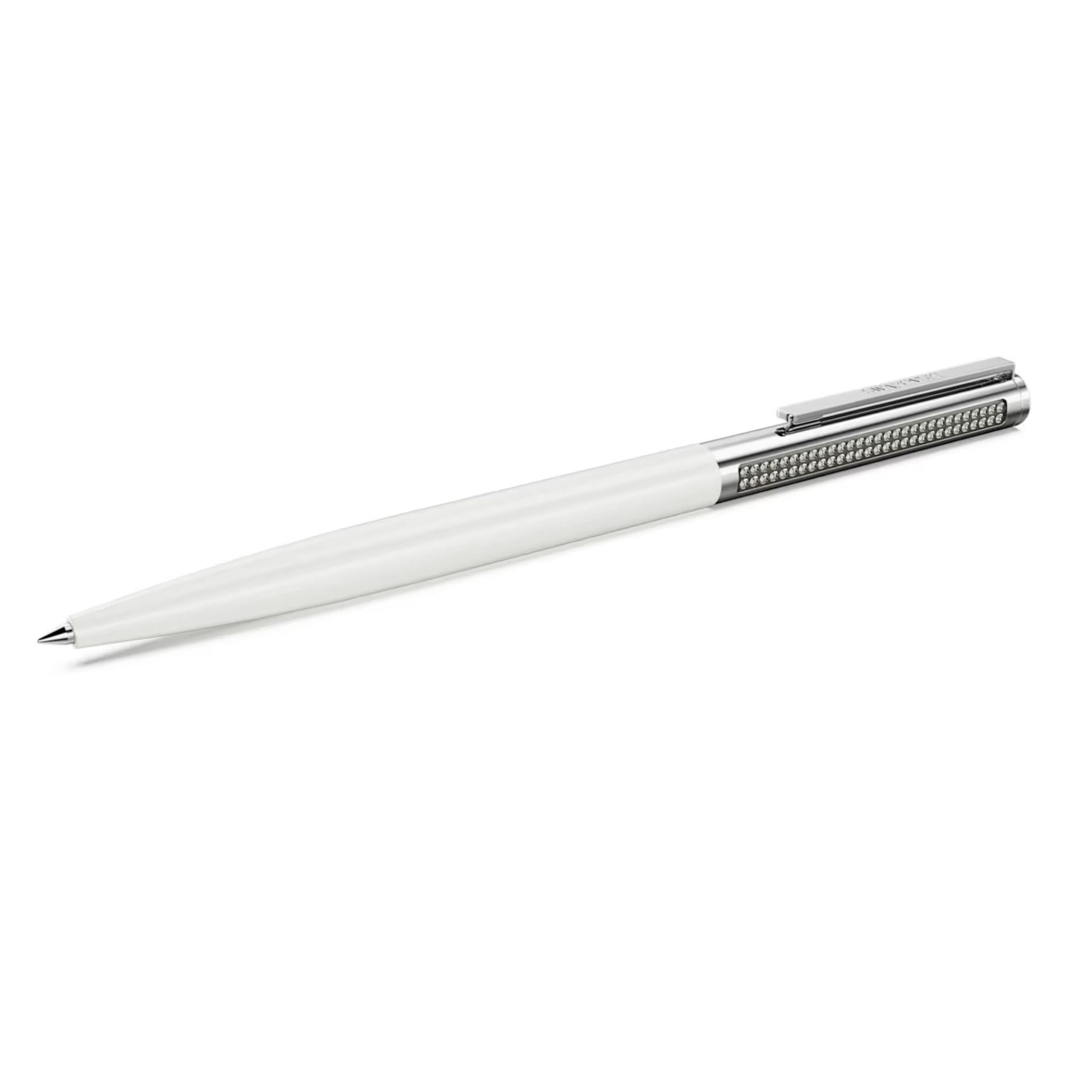 Swarovski Matrix Tennis Ballpoint Pen – White and Chrome Plated, 57406