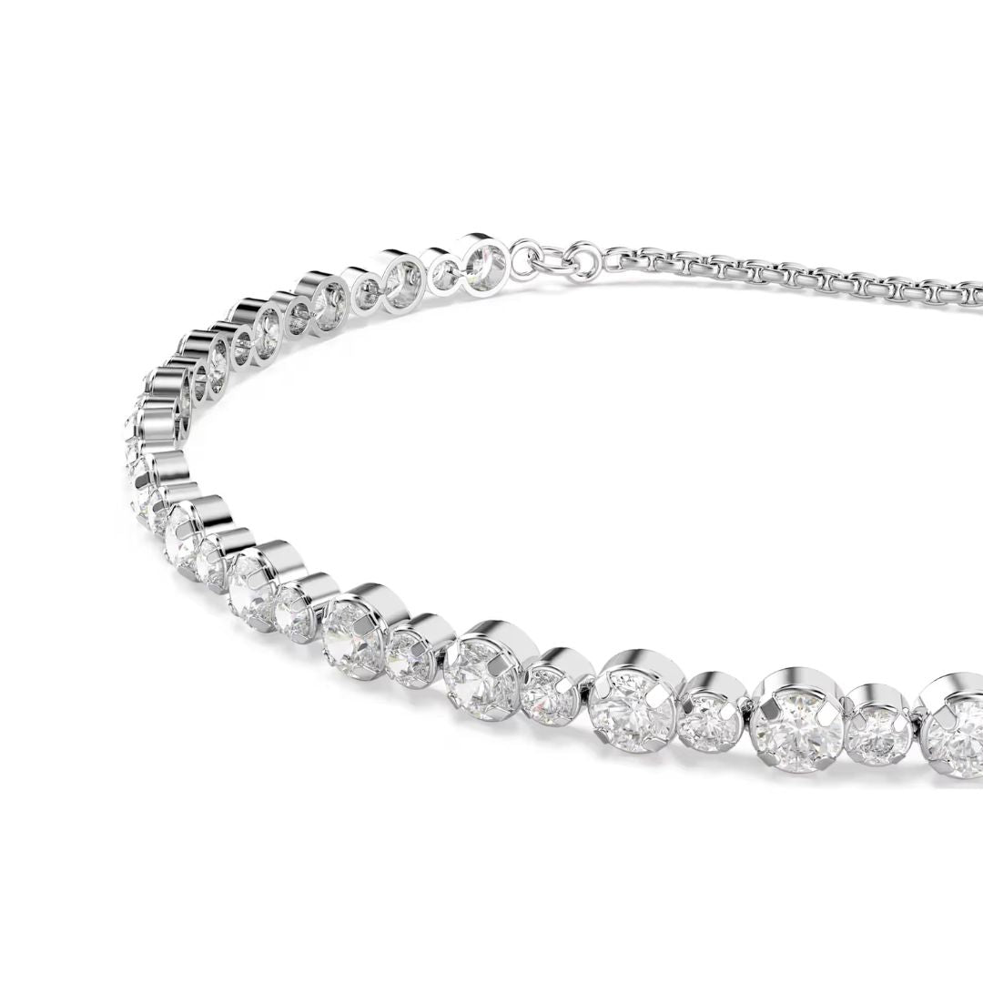 Swarovski Matrix Tennis rannekoru, vaalea metalli ja kirkkaat kristallit, 5677813