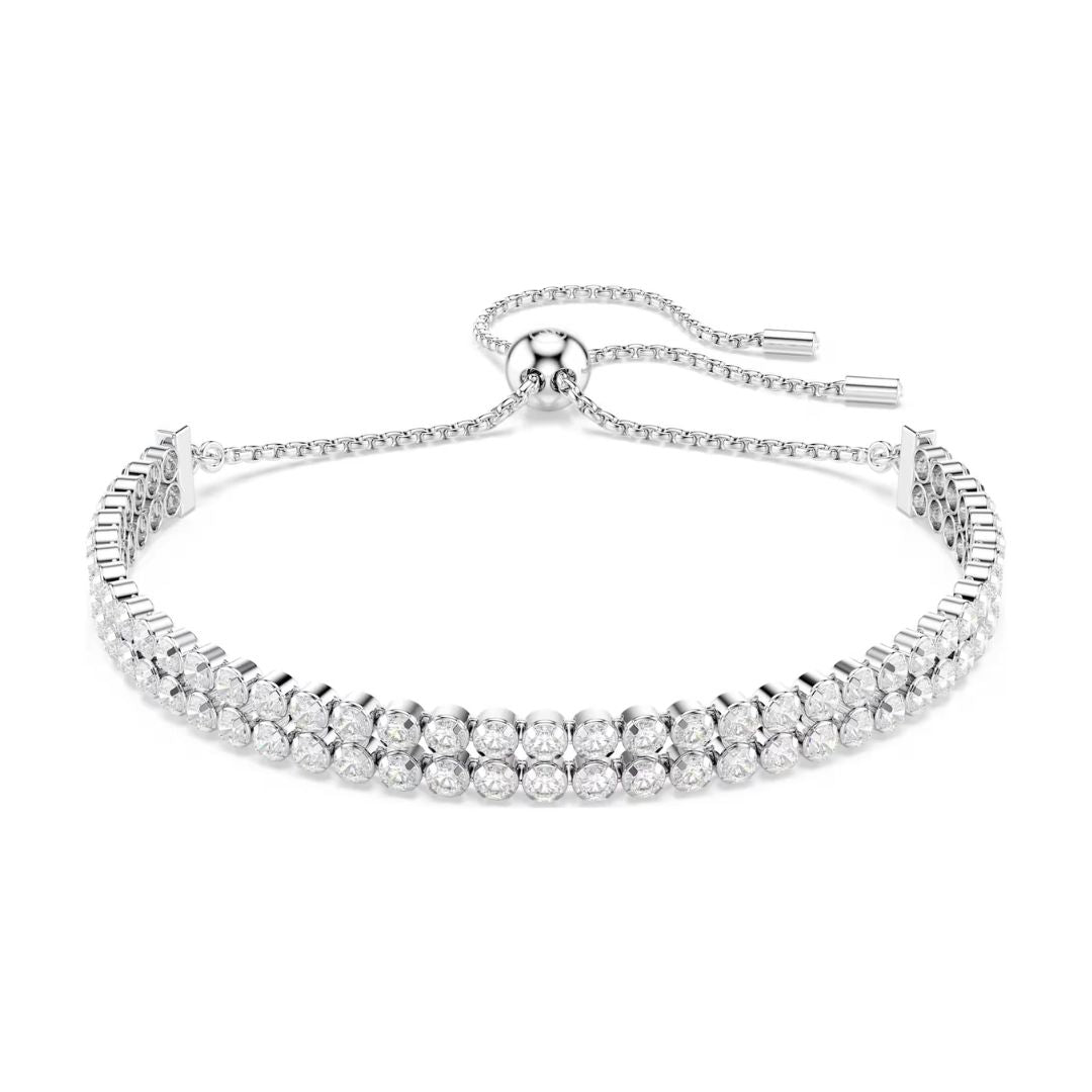 Swarovski Matrix Tennis rannekoru, vaalea metalli ja kirkkaat kristallit, 5678252
