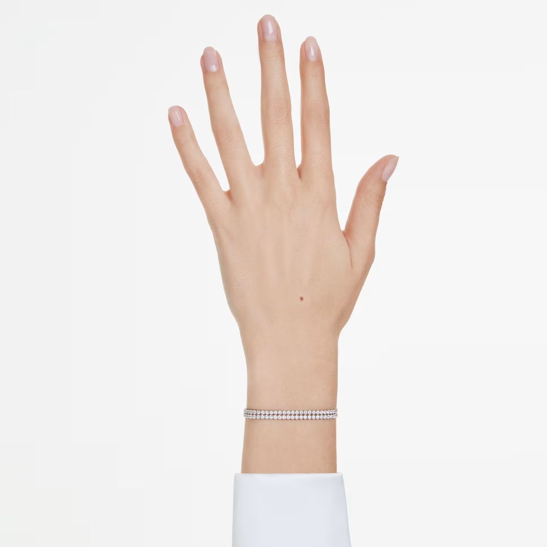 Swarovski Matrix Tennis rannekoru, vaalea metalli ja kirkkaat kristallit, 5678252