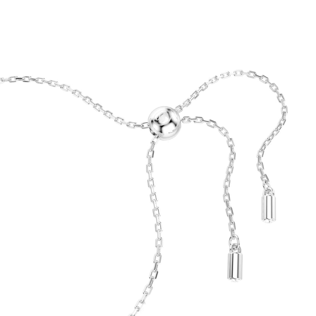 Swarovski Matrix Tennis rannekoru, vaalea metalli kirkkailla kristalleilla ja vihreällä zirkonilla 5693411