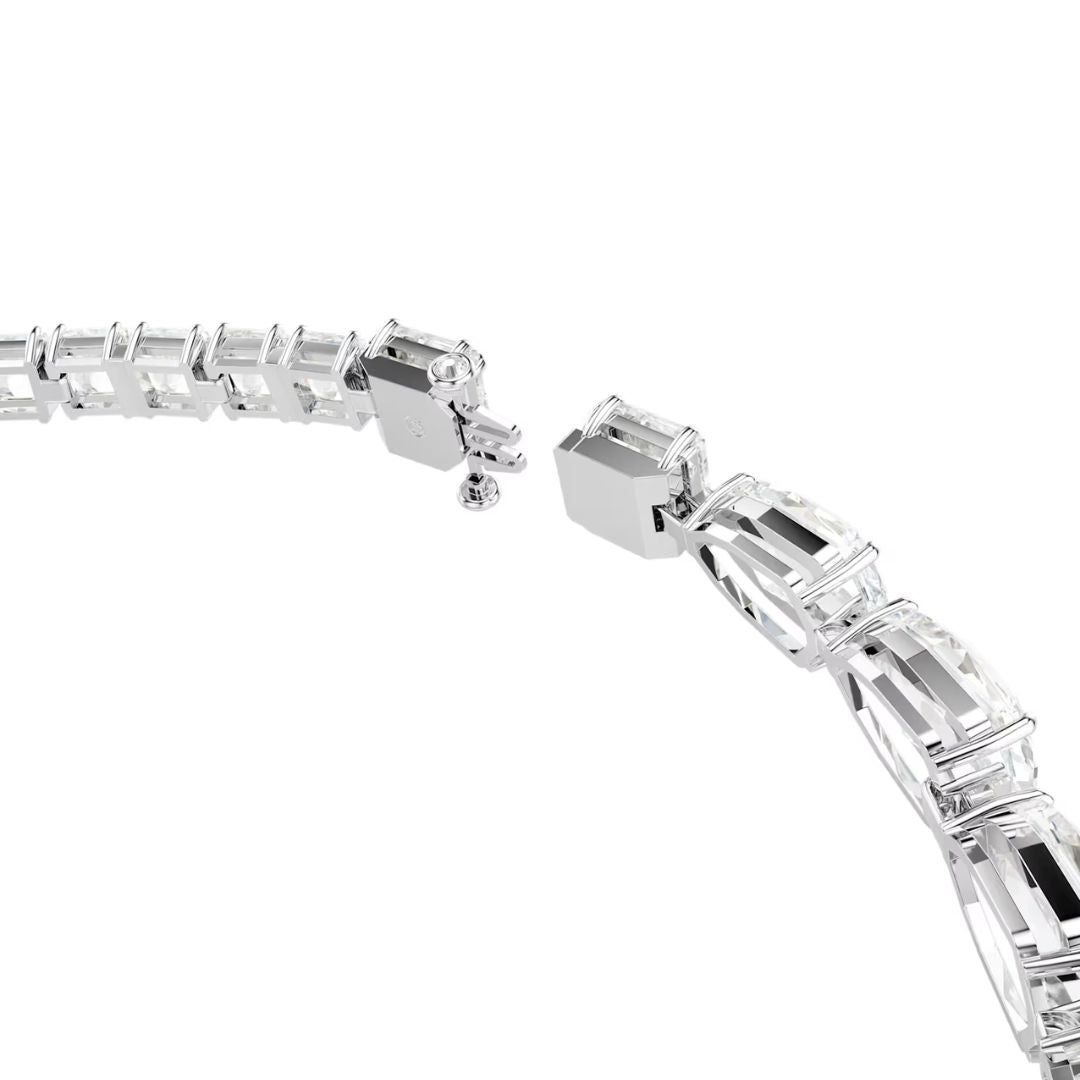 Swarovski Matrix Y kaulakoru, vaalea metalli ja kirkkaat kristallit 5692521