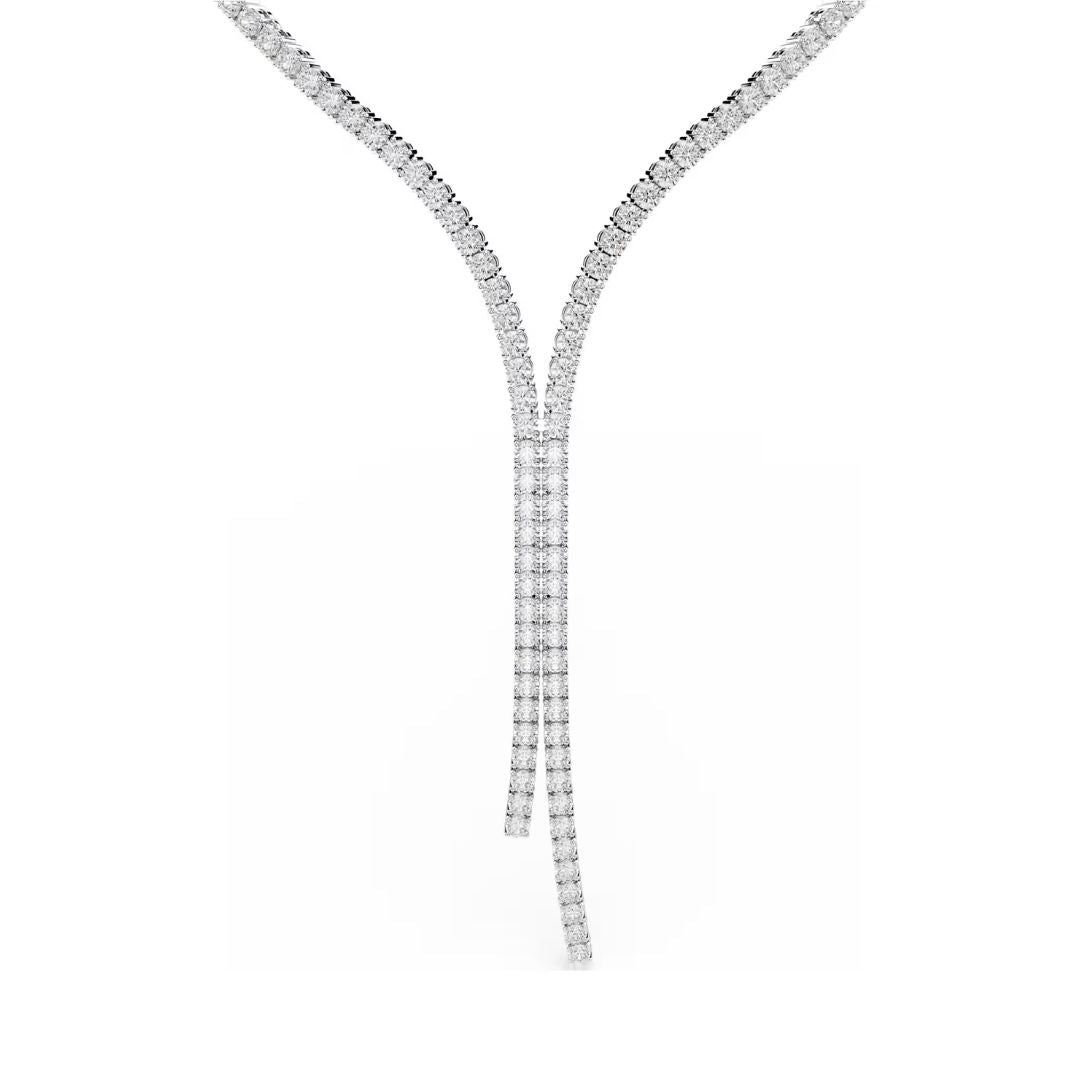 Swarovski Matrix Y kaulakoru, vaalea metalli ja kirkkaat kristallit, 5707988