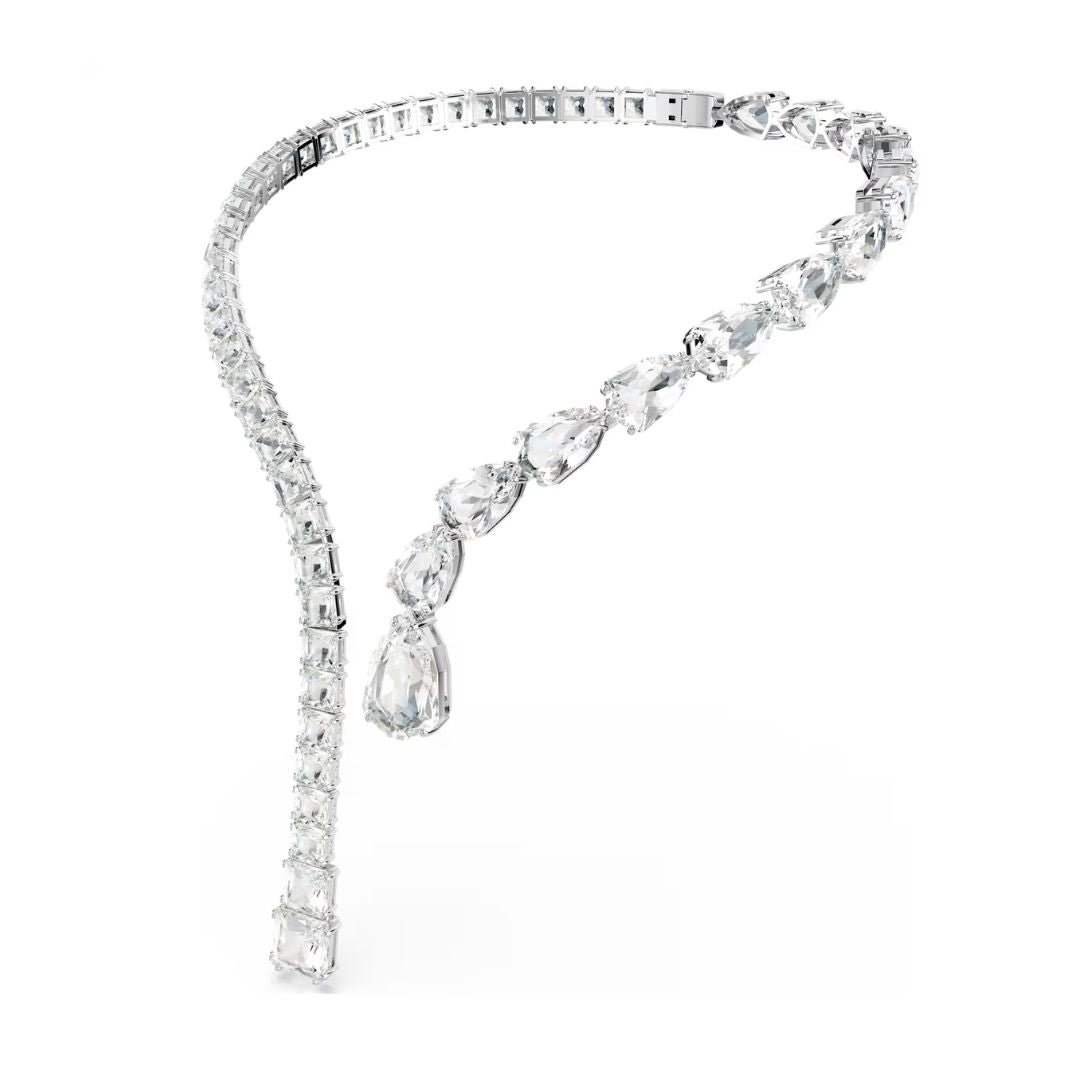 Swarovski Matrix kaulakoru, vaalea metalli ja kirkkaat kristallit 5692517