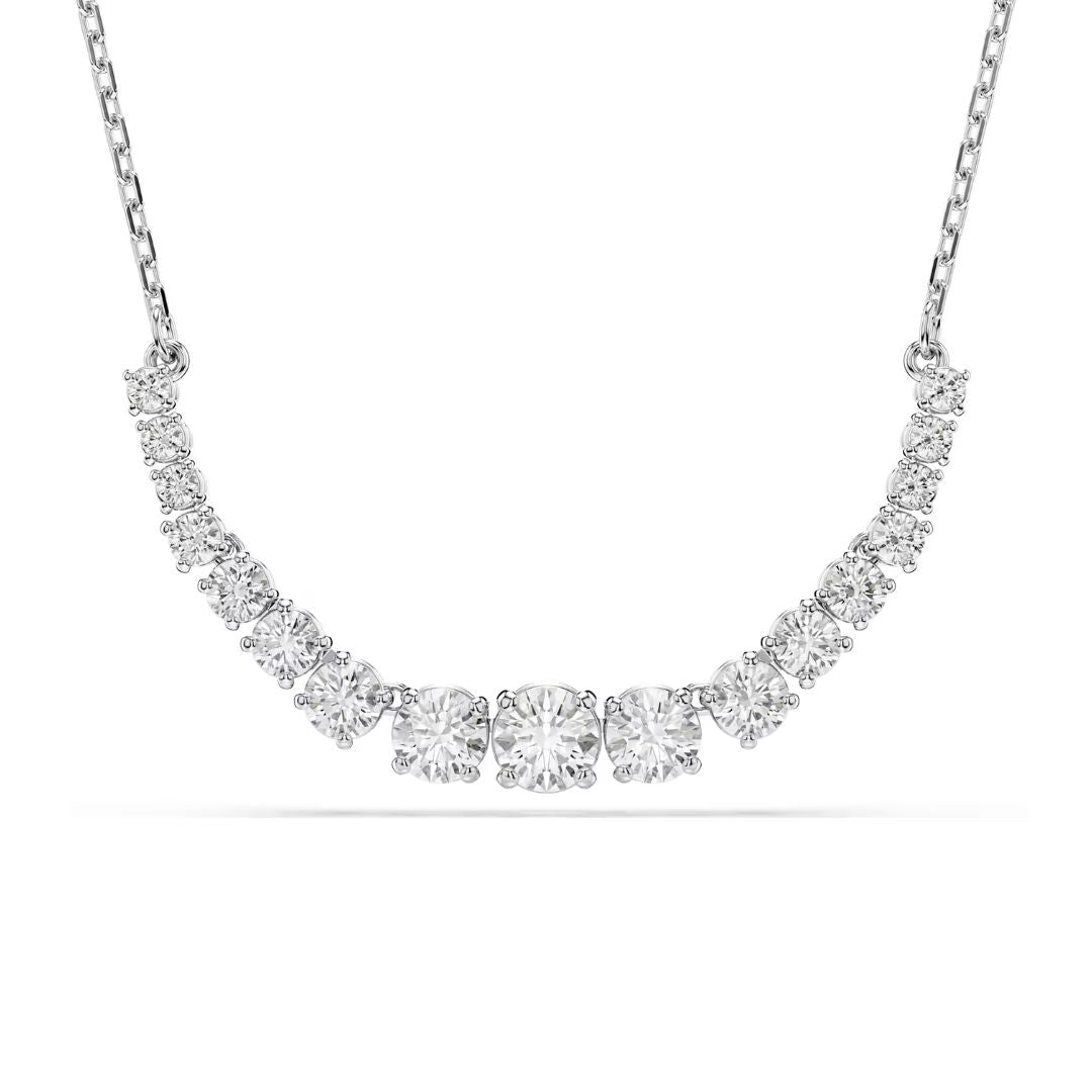 Swarovski Matrix kaulakoru, vaalea metalli ja kirkkaat kristallit, 5705396