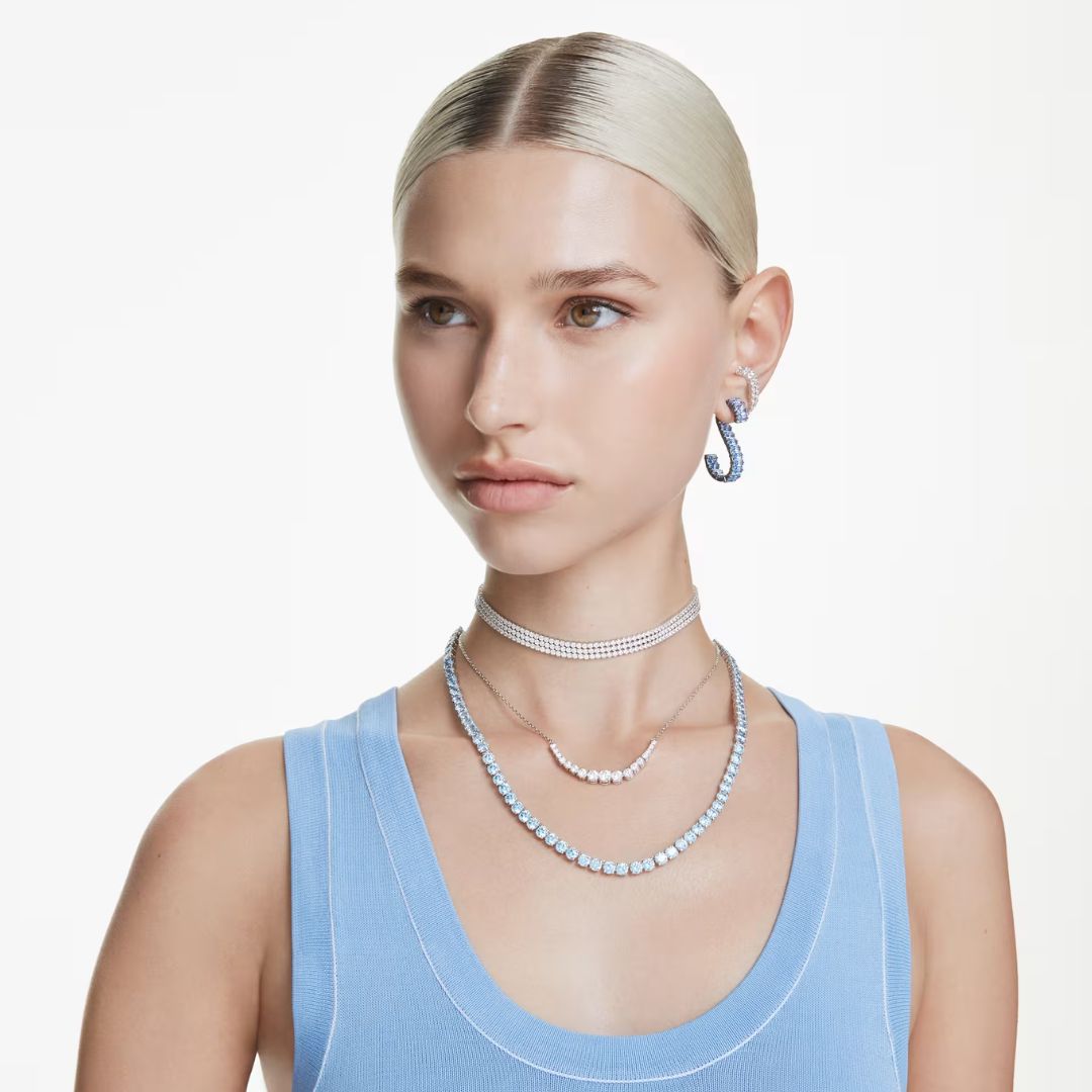 Swarovski Matrix kaulakoru, vaalea metalli ja kirkkaat kristallit, 5705396
