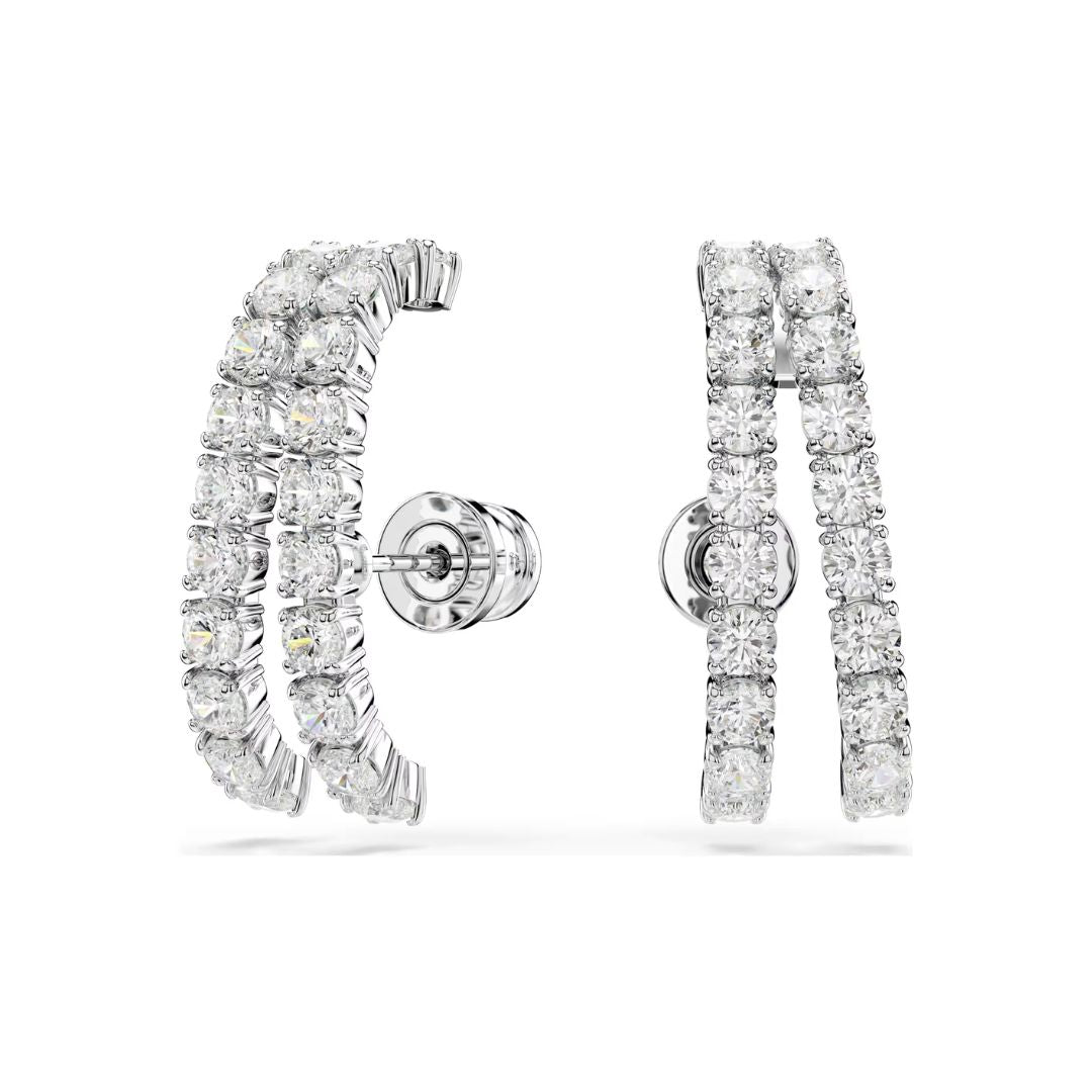 Swarovski Matrix korvakorut, vaalea metalli ja kirkkaat zirkonit 5705835