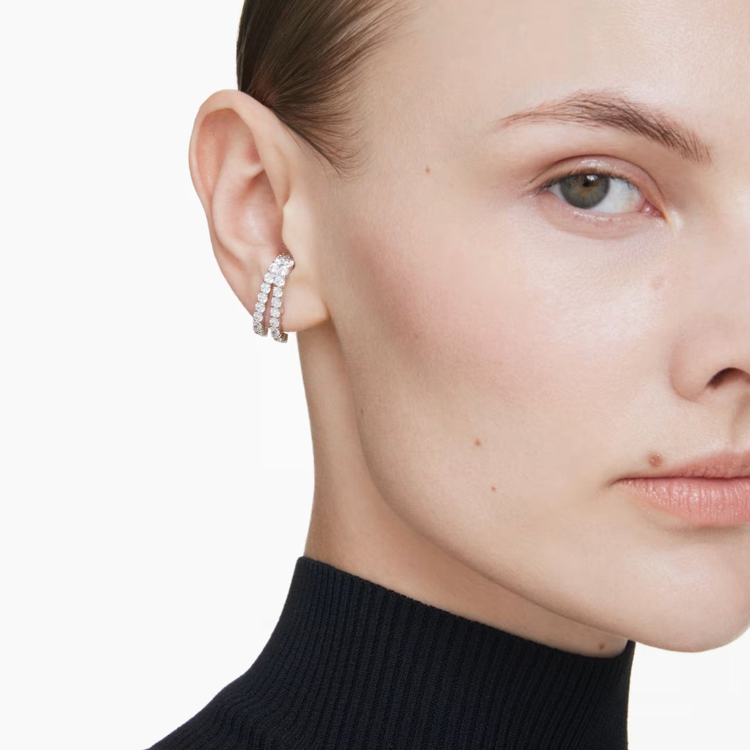Swarovski Matrix korvakorut, vaalea metalli ja kirkkaat zirkonit 5705835