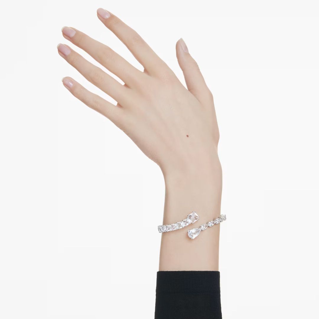 Swarovski Matrix rannekoru, vaalea metalli ja kirkkaat kristallit 5692527