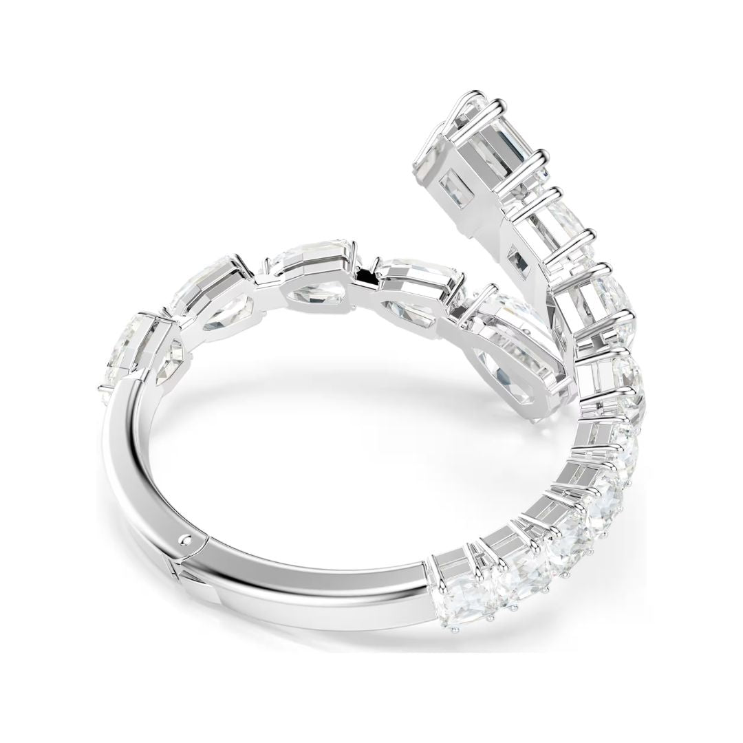 Swarovski Matrix rannekoru, vaalea metalli ja kirkkaat kristallit