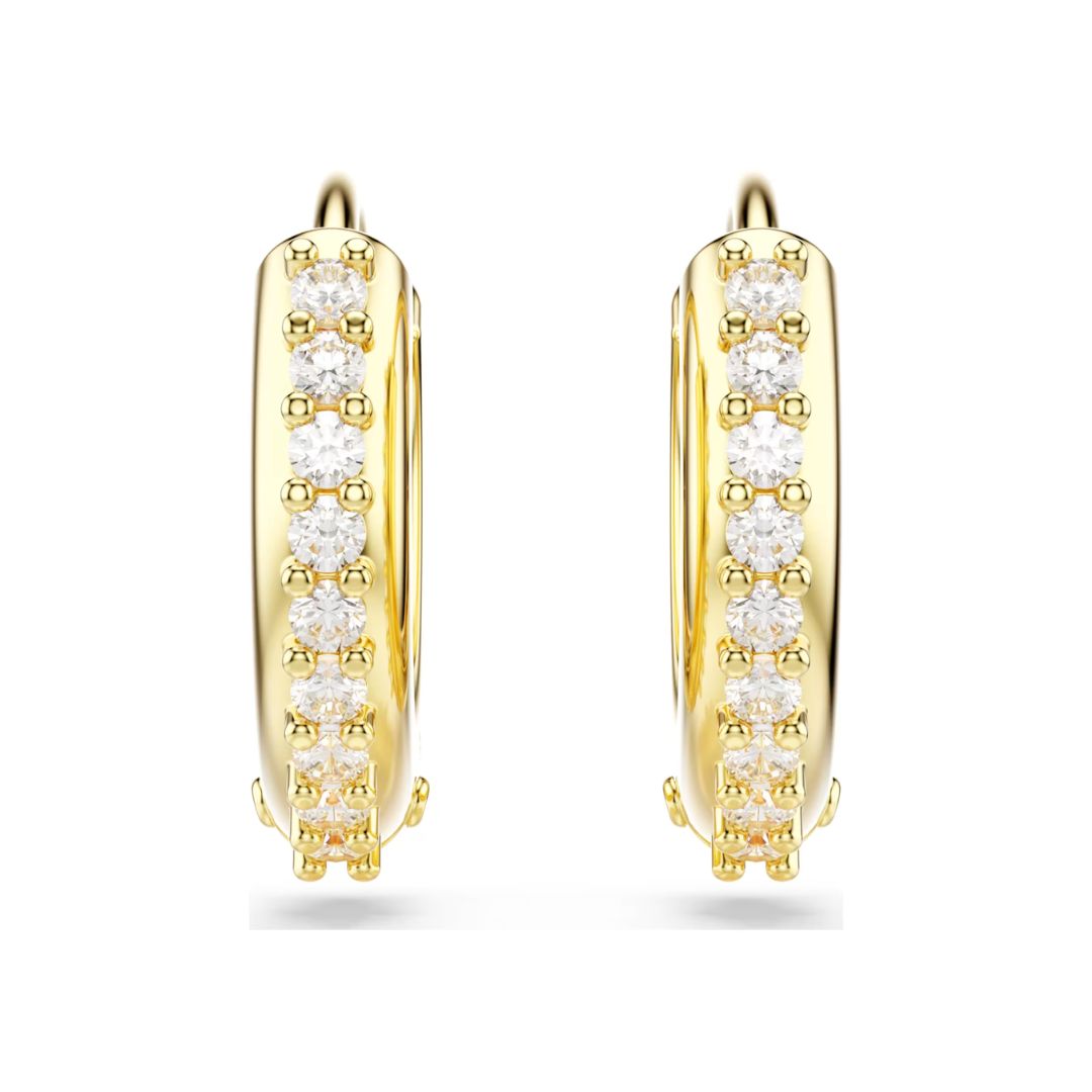Swarovski Matrix rengaskorvakorut, keltakullanväri ja kirkkaat kristallit 5697228