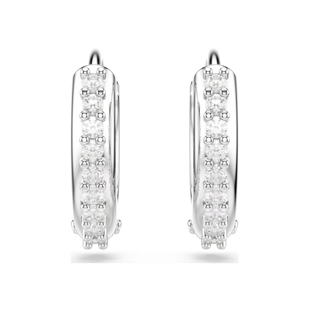 Swarovski Matrix rengaskorvakorut, vaalea metalli ja kirkkaat kristallit 5690670